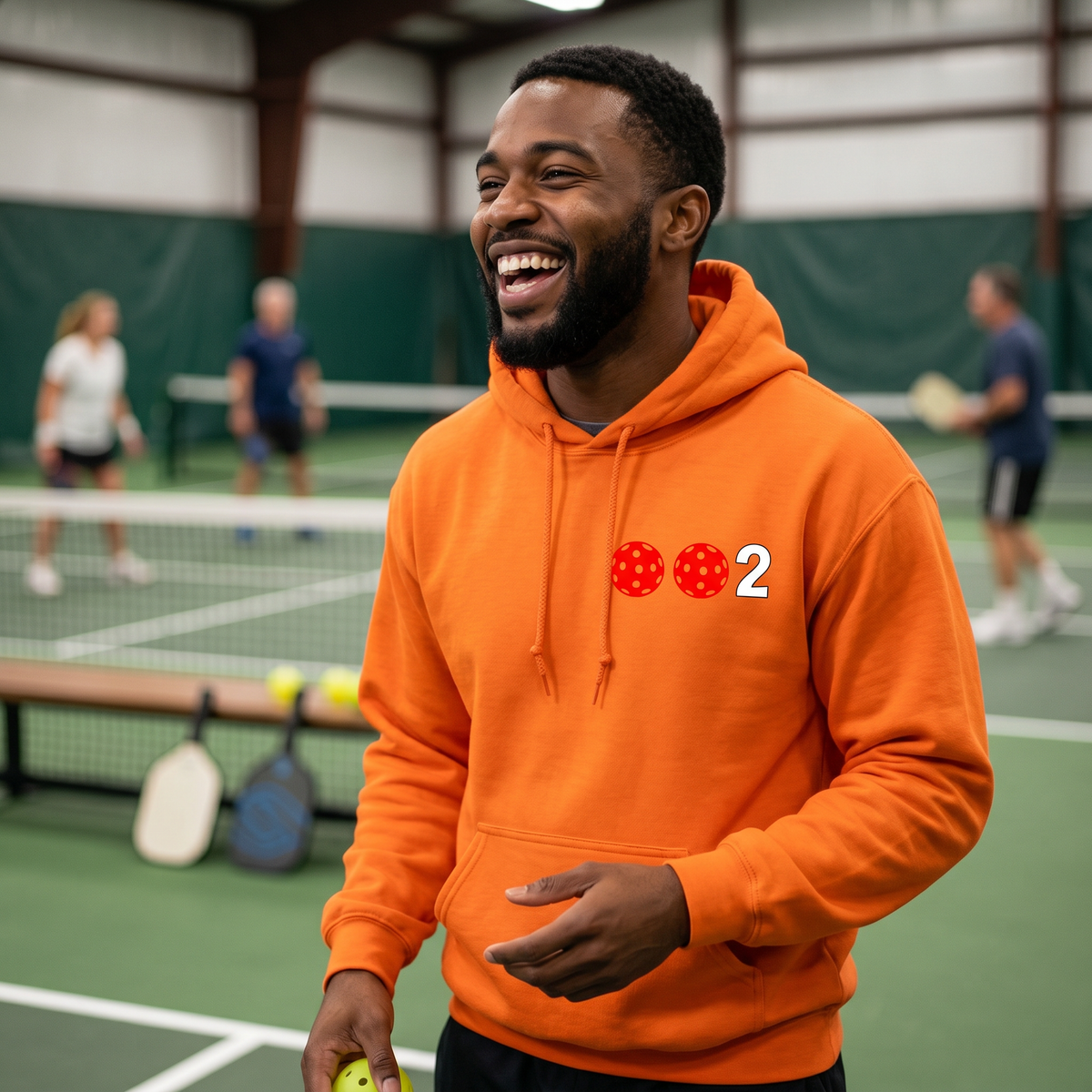 Unisex Pickleball Hoodie – Comfortable Pickleball Sweatshirt - 10 Custom Colors