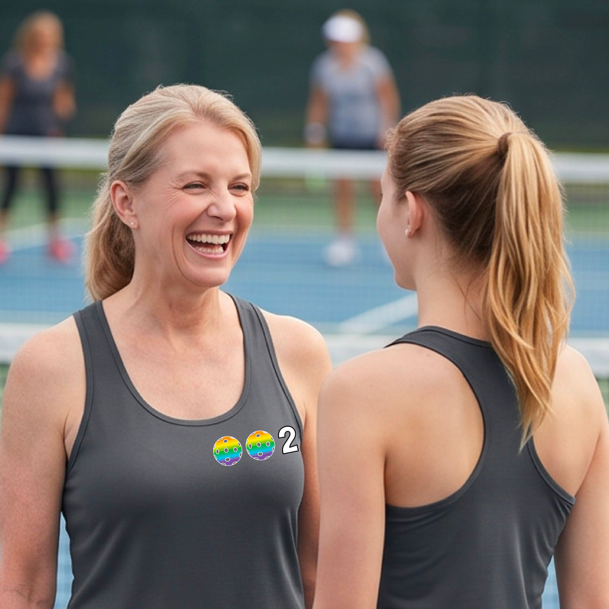Women’s Pickleball Racerback Tank Top – Athletic Court Shirt 10 Custom Pickleball Colors) 100% Polyester
