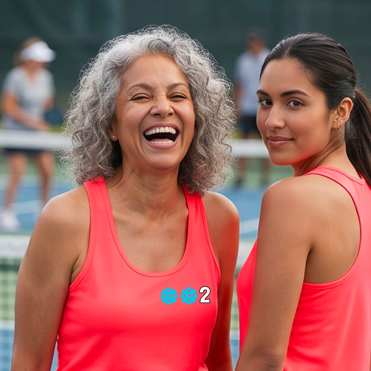 Women’s Pickleball Racerback Tank Top – Athletic Court Shirt 10 Custom Pickleball Colors) 100% Polyester