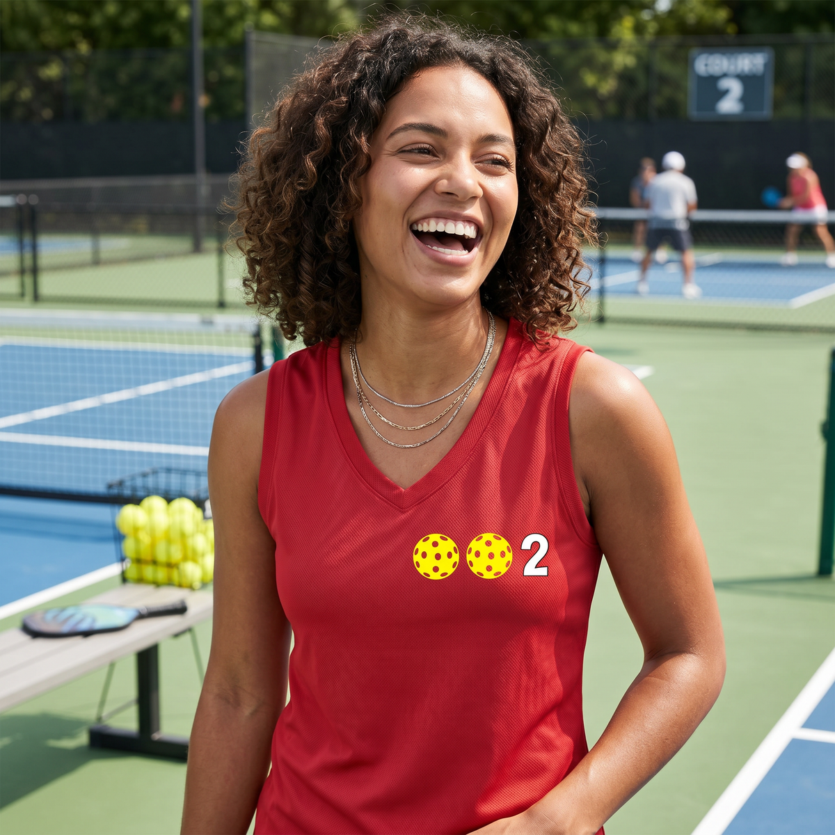 Women’s Pickleball Performance Shirt – Court & Casual Athletic Wear - Custom Sleeveless