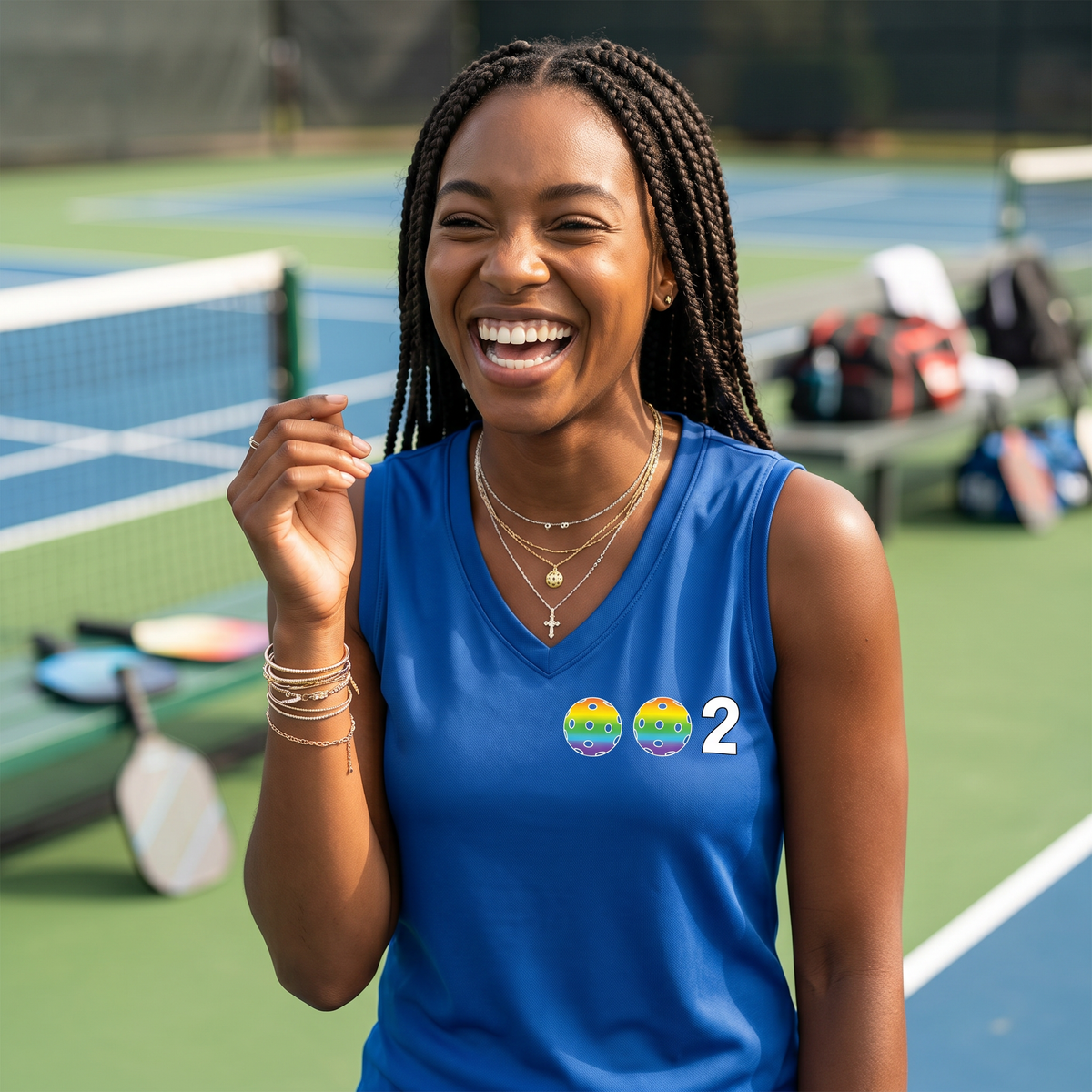 Women’s Pickleball Performance Shirt – Court & Casual Athletic Wear - Custom Sleeveless