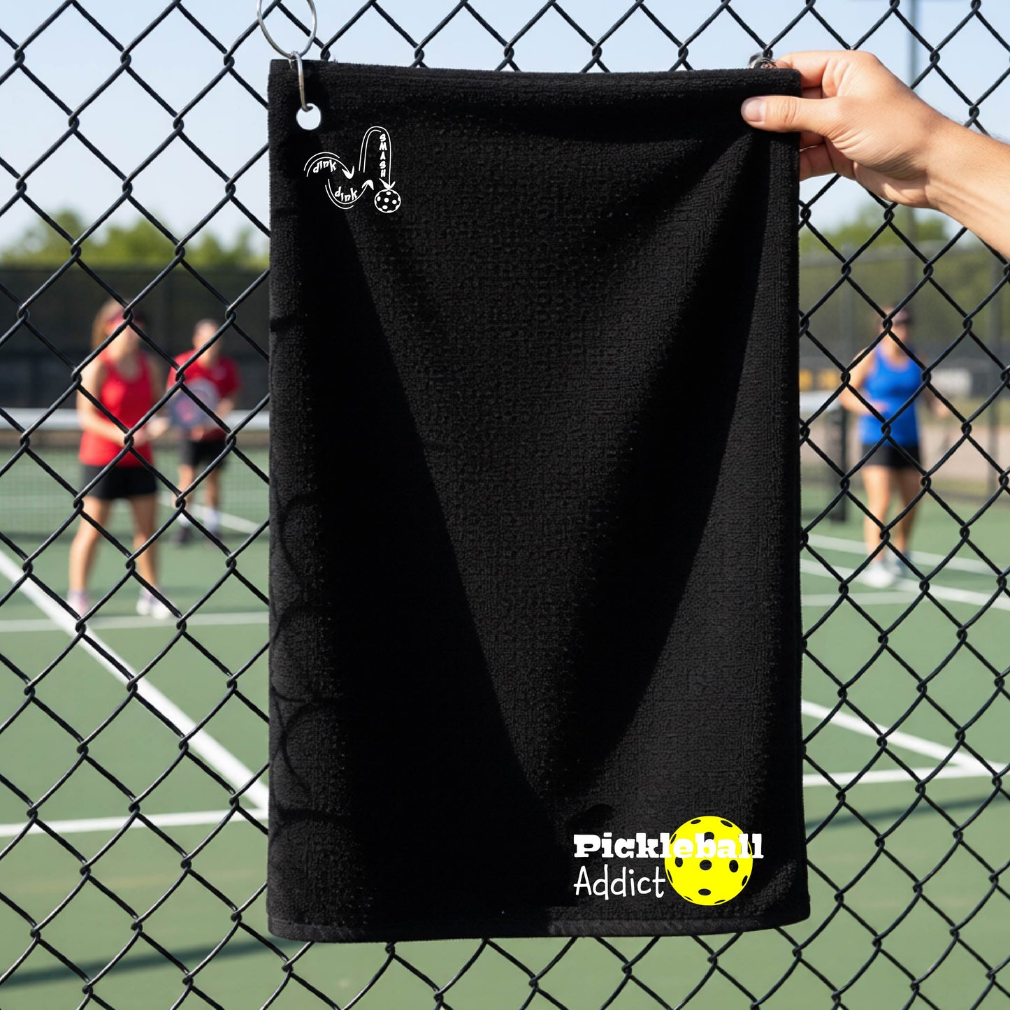 Pickleball Grommet Towel – Hanging Court Towel for Players