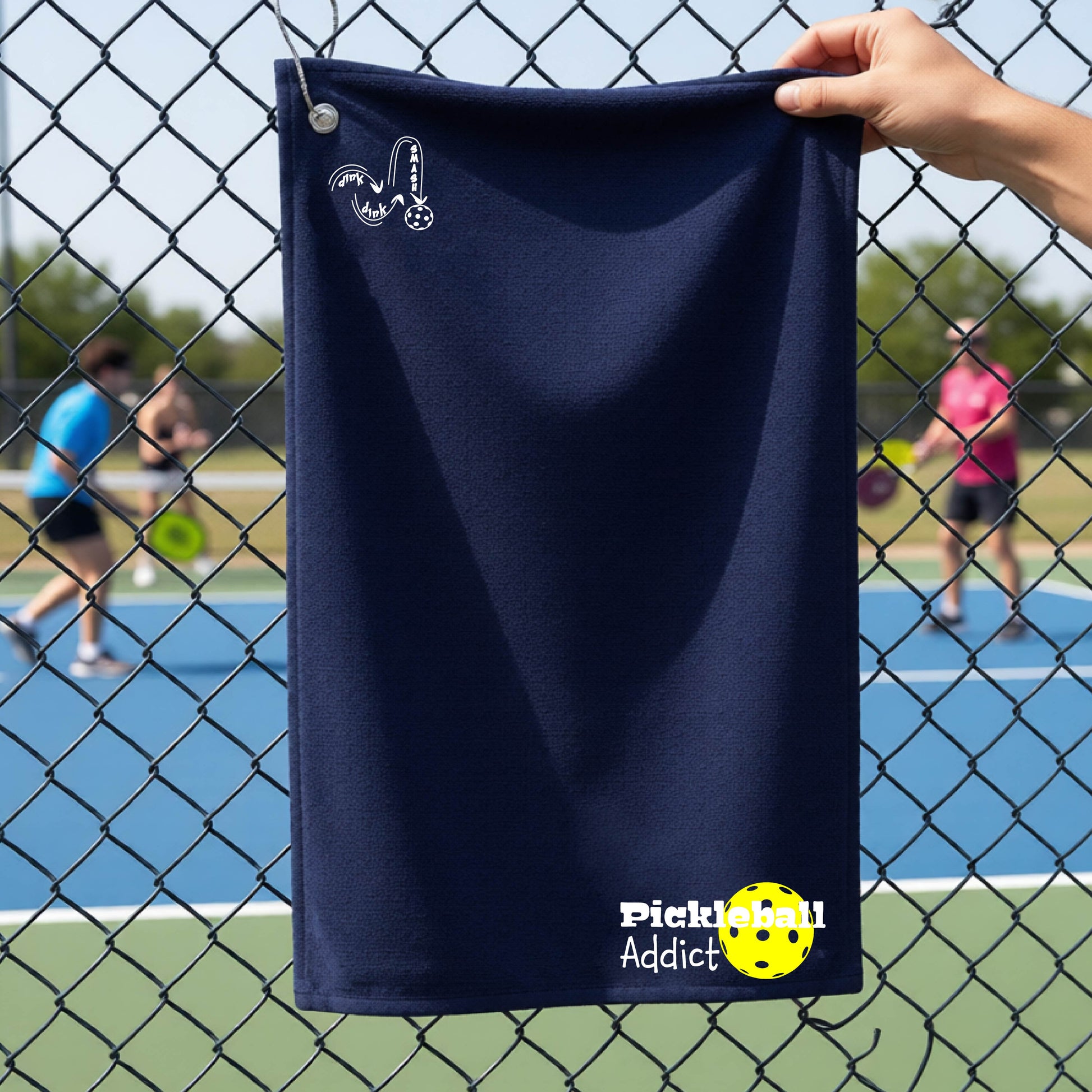 Pickleball Grommet Towel – Hanging Court Towel for Players