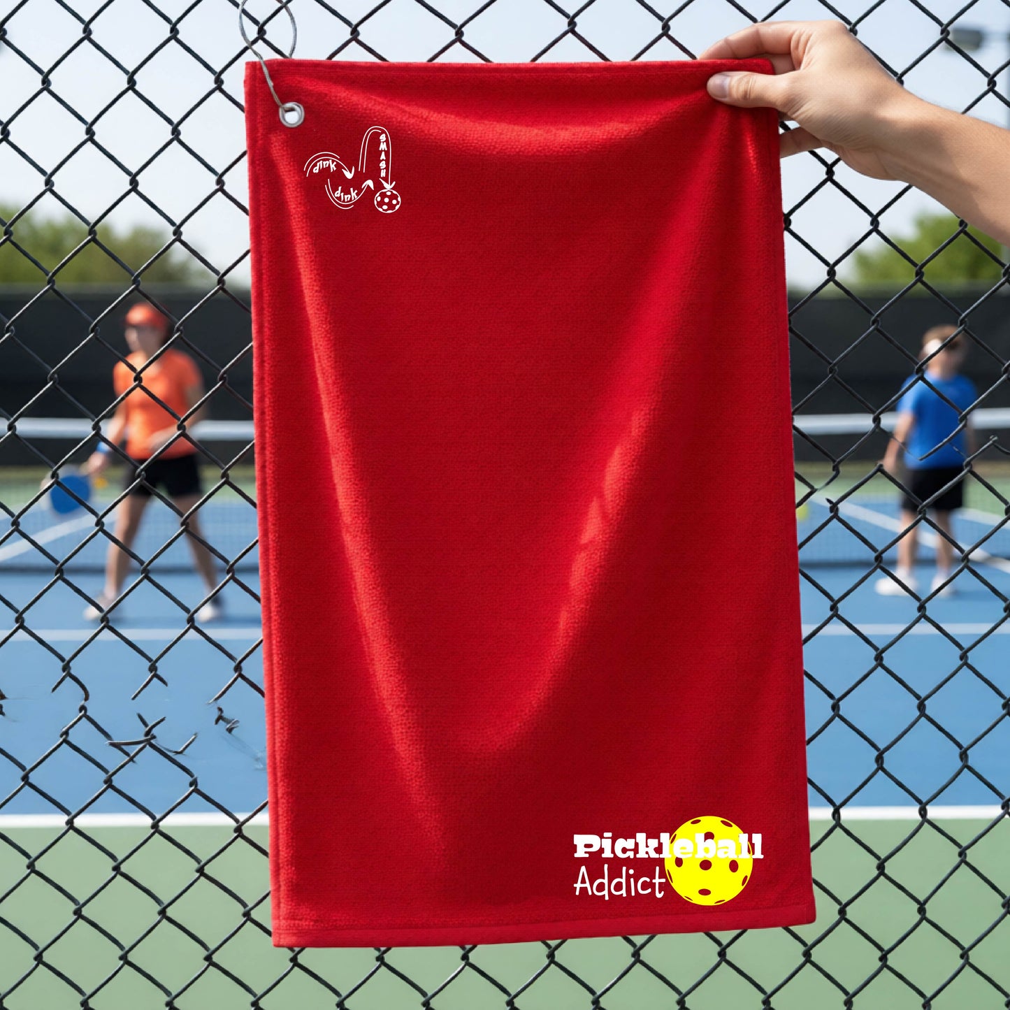 Pickleball Grommet Towel – Hanging Court Towel for Players