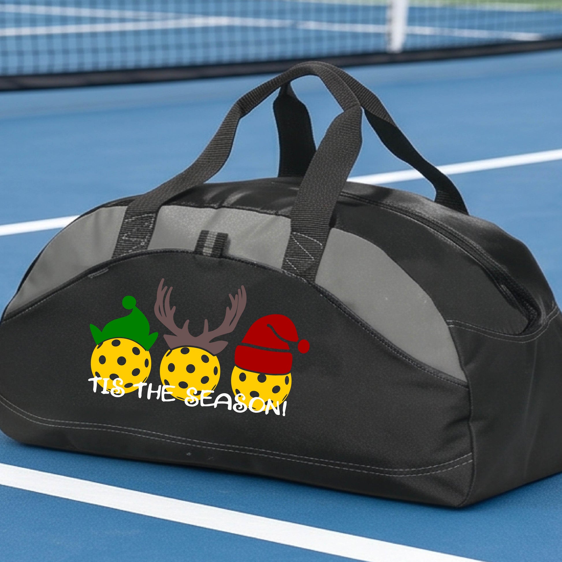 Christmas Pickleball Duffel Bag – Holiday Sports Bag for Pickleball Players & Gifts