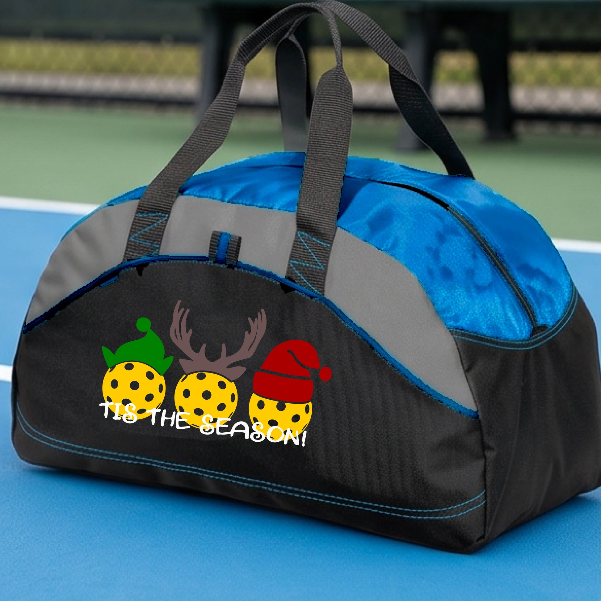 Christmas Pickleball Duffel Bag – Holiday Sports Bag for Pickleball Players & Gifts