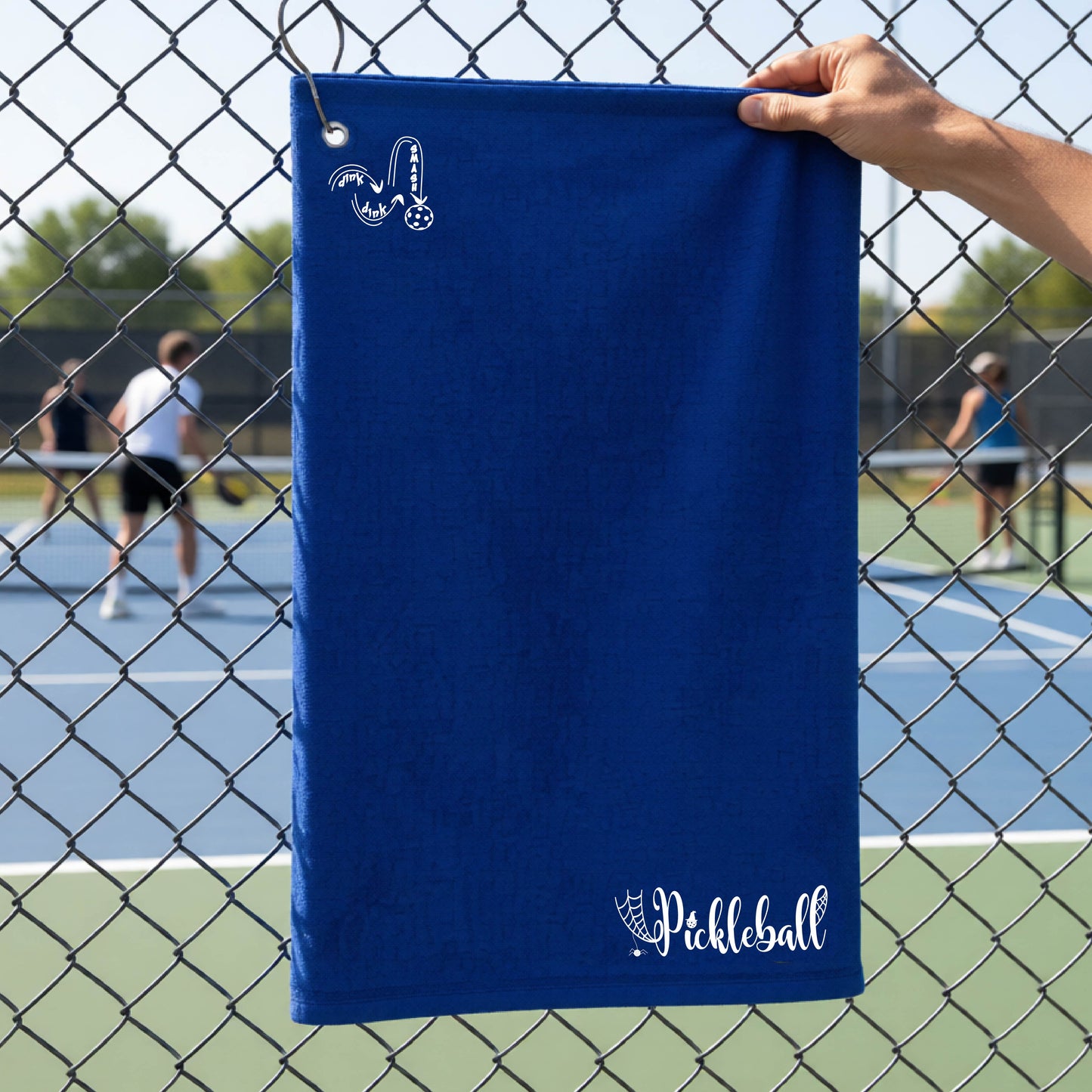 Halloween Pickleball Terry Cloth Court Towels Grommet Hook Hemmed Edges Premium High-Quality