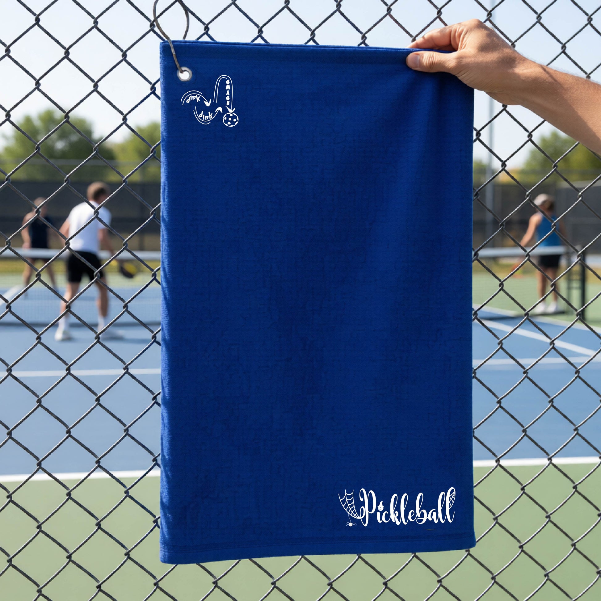 Halloween Pickleball Terry Cloth Court Towels Grommet Hook Hemmed Edges Premium High-Quality