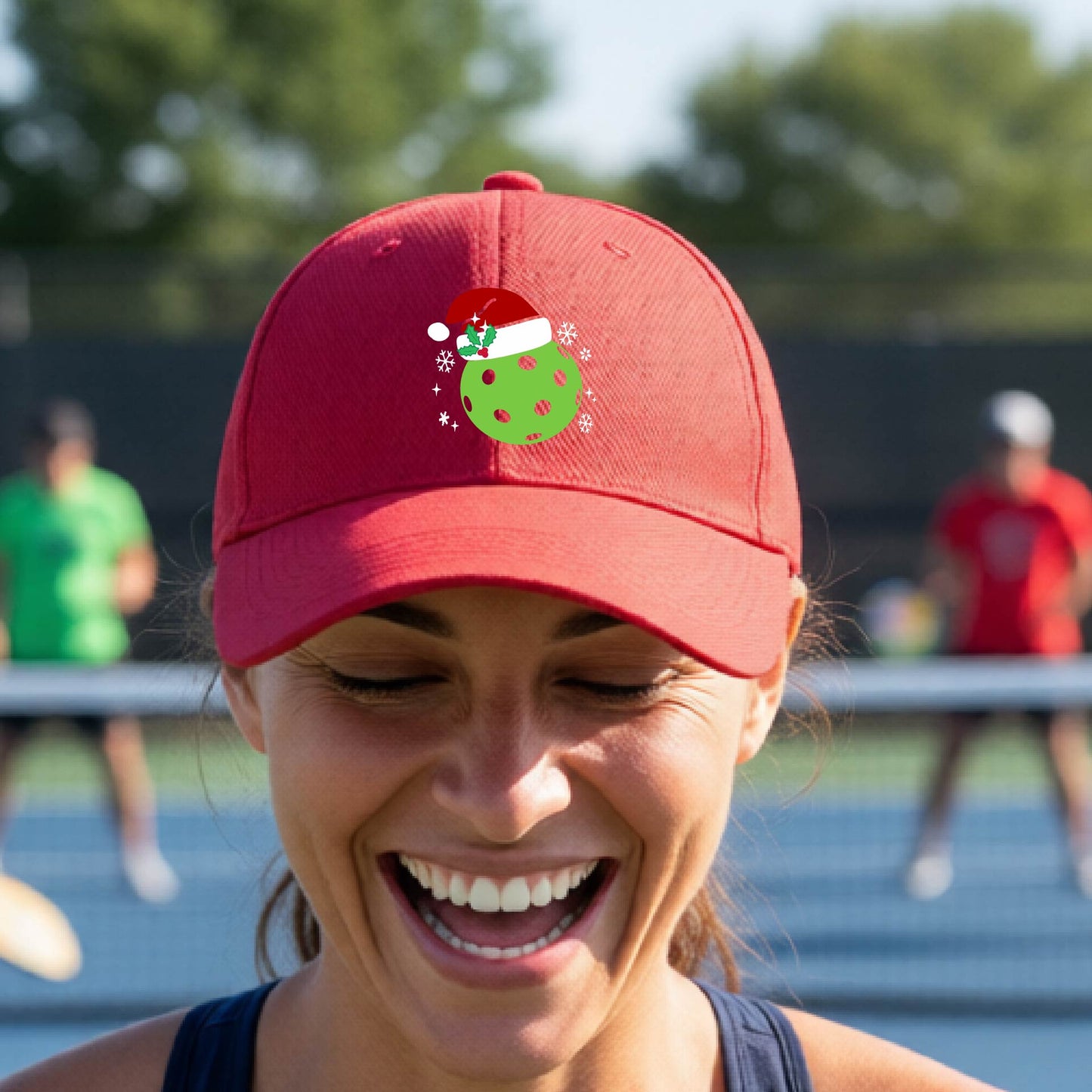 Christmas Pickleball Hat – Festive Holiday Pickleball Cap & Christmas Gift for Players