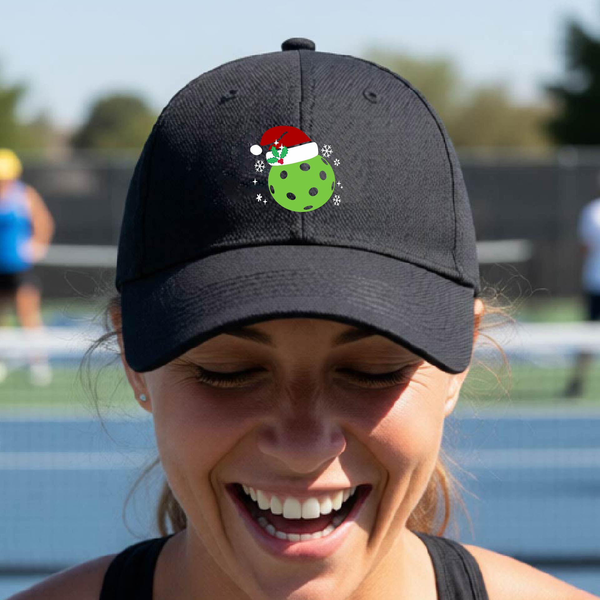 Christmas Pickleball Hat – Festive Holiday Pickleball Cap & Christmas Gift for Players