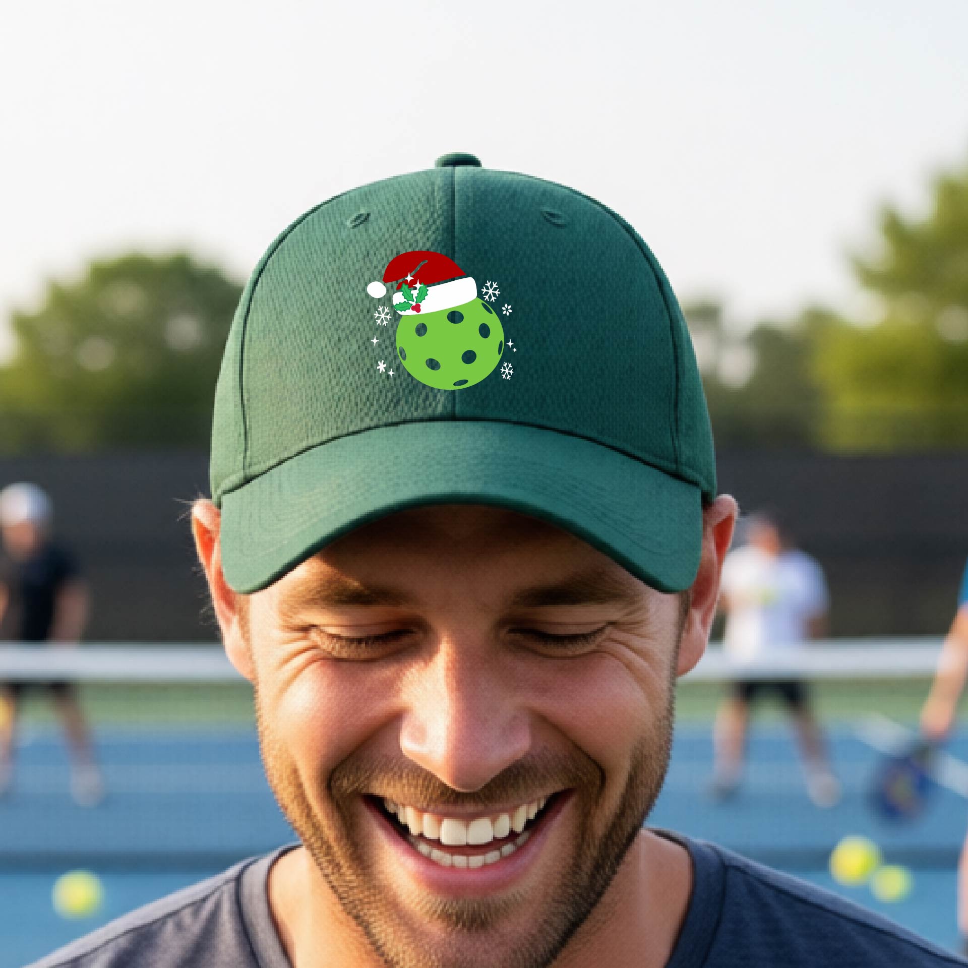 Christmas Pickleball Hat – Festive Holiday Pickleball Cap & Christmas Gift for Players