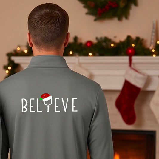 Men’s Holiday Pickleball Quarter Zip – Christmas Sports Pullover & Gift for Players