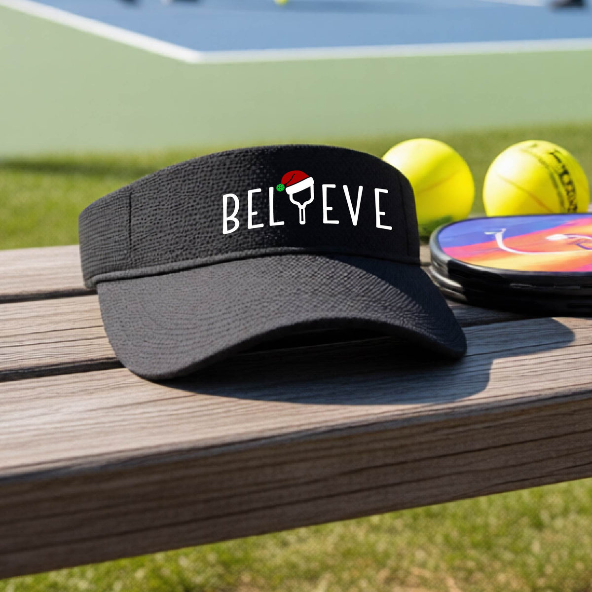 Christmas Pickleball Sports Visor – Holiday Pickleball Visor & Festive Player Gift