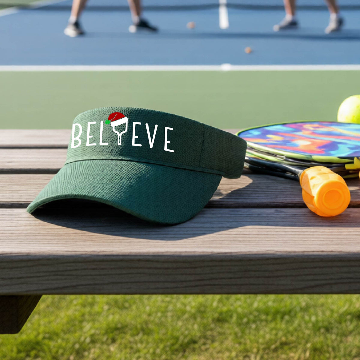 Christmas Pickleball Sports Visor – Holiday Pickleball Visor & Festive Player Gift