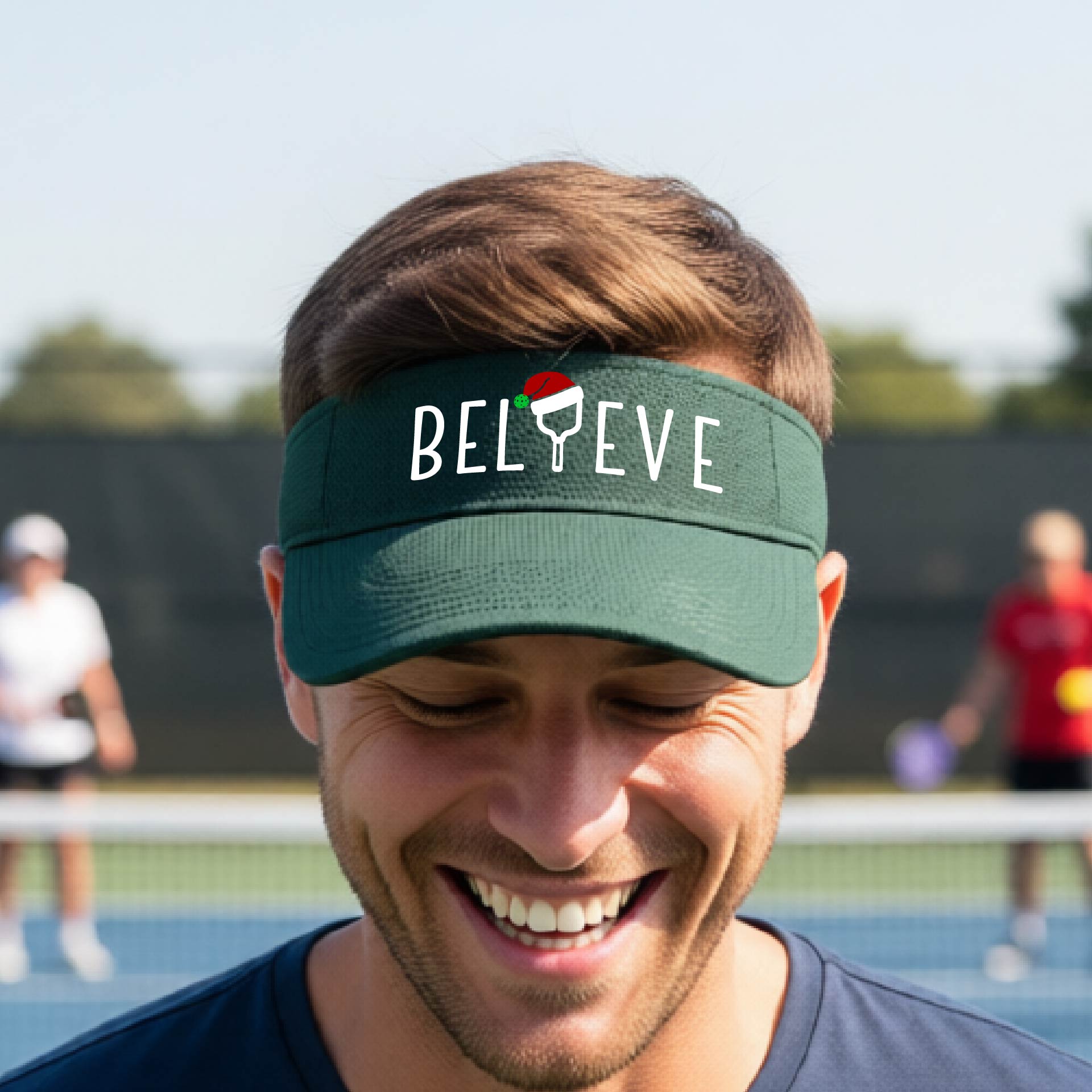 Christmas Pickleball Sports Visor – Holiday Pickleball Visor & Festive Player Gift