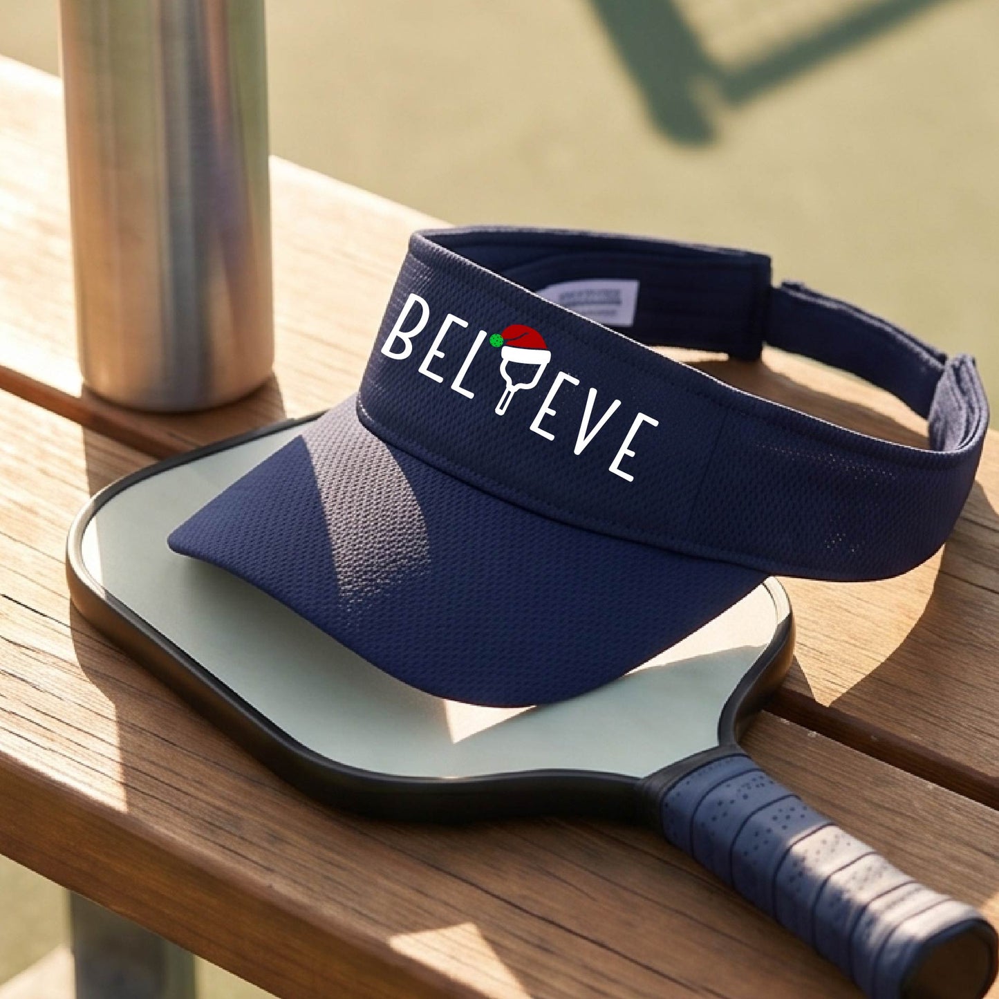 Christmas Pickleball Sports Visor – Holiday Pickleball Visor & Festive Player Gift