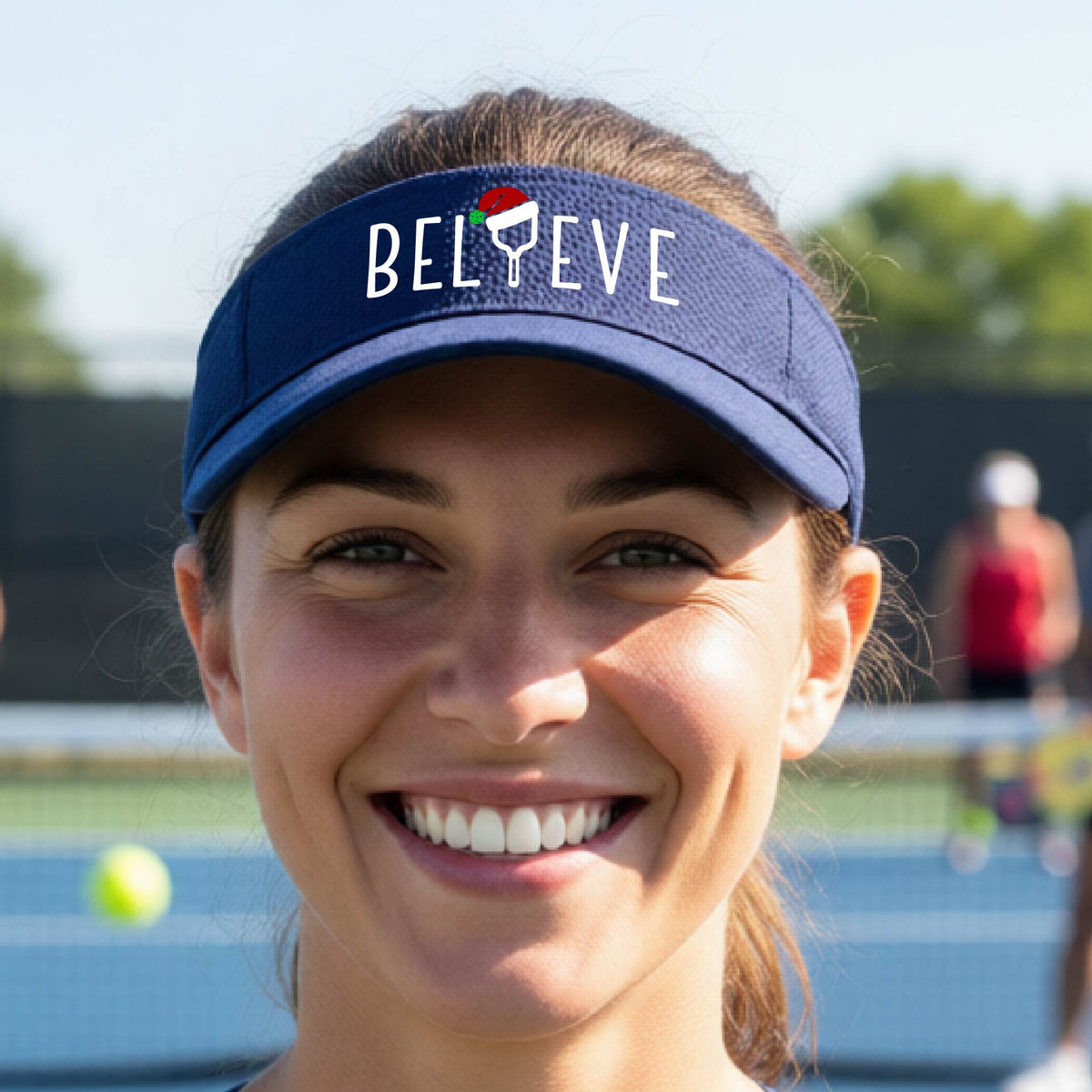 Christmas Pickleball Sports Visor – Holiday Pickleball Visor & Festive Player Gift