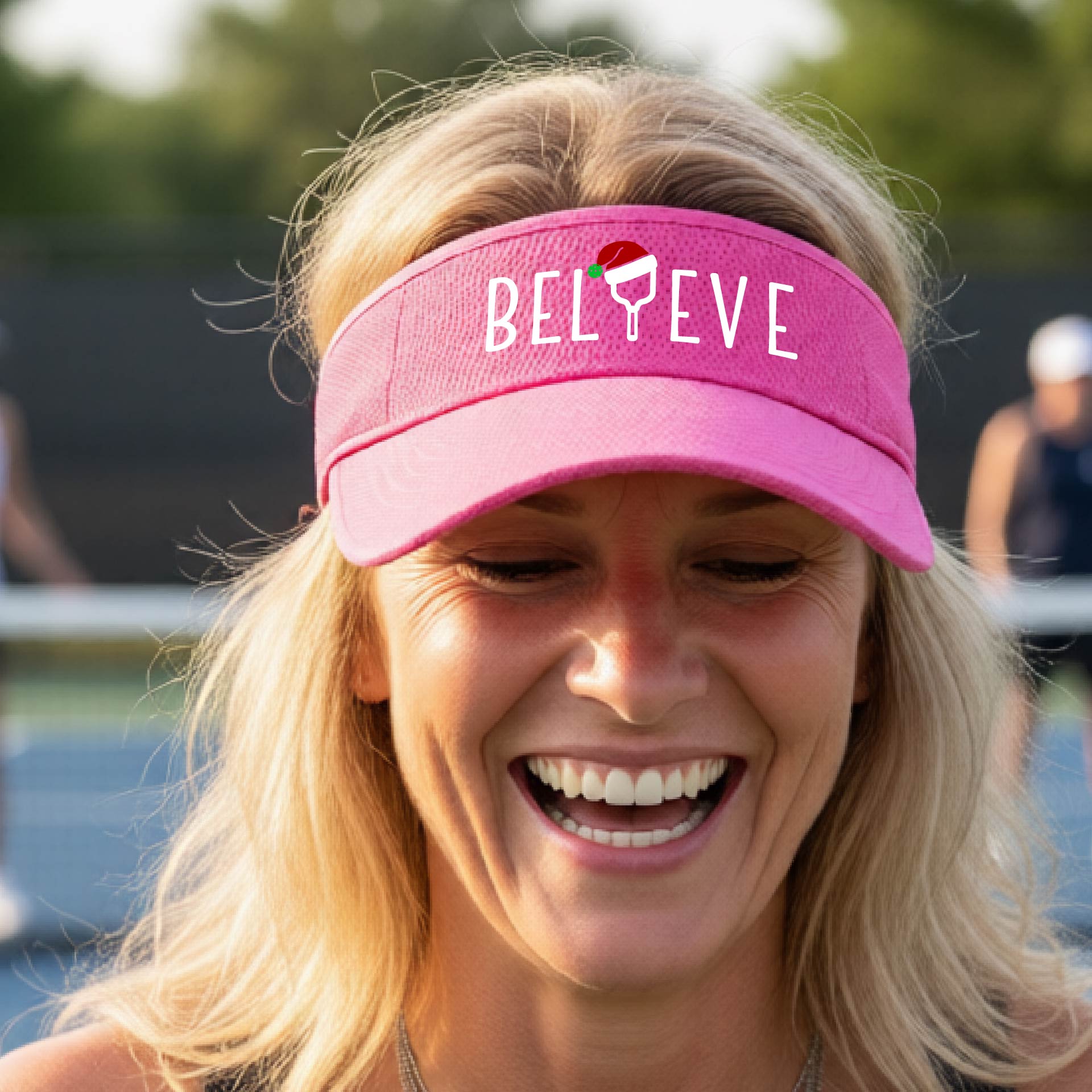 Christmas Pickleball Sports Visor – Holiday Pickleball Visor & Festive Player Gift