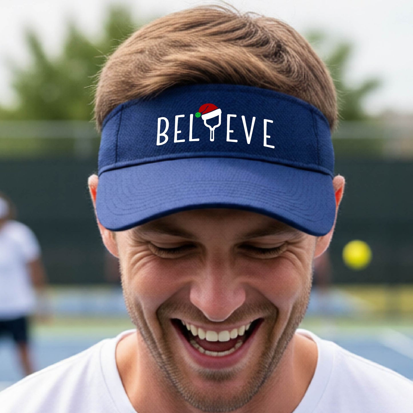 Christmas Pickleball Sports Visor – Holiday Pickleball Visor & Festive Player Gift