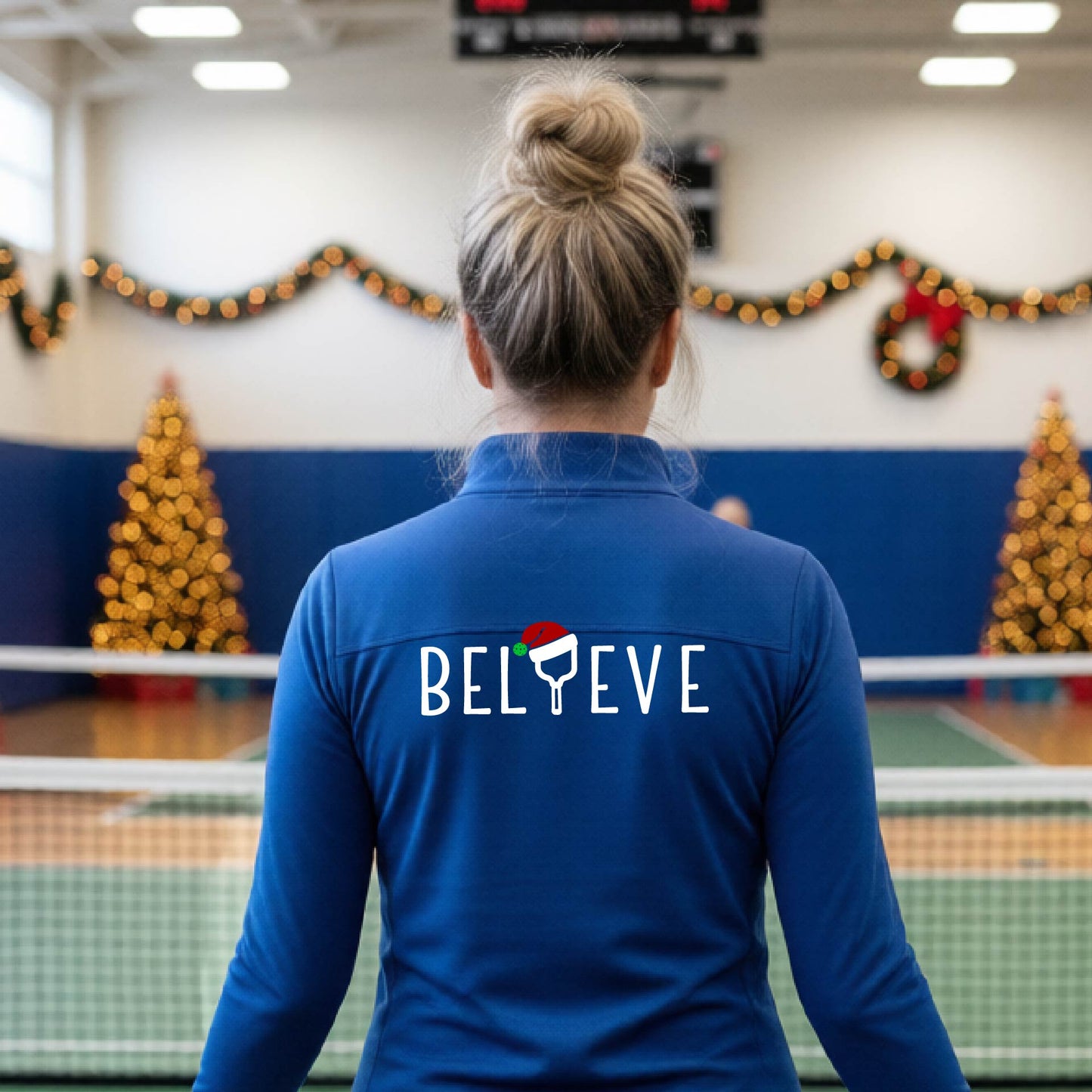 Women’s Holiday Pickleball Quarter Zip – Christmas Sports Pullover & Gift for Players