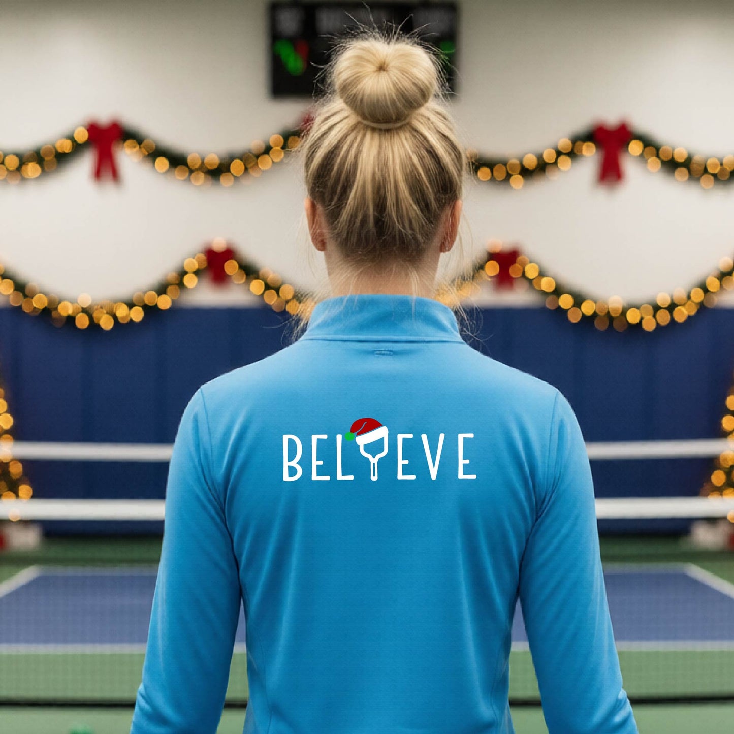 Women’s Holiday Pickleball Quarter Zip – Christmas Sports Pullover & Gift for Players