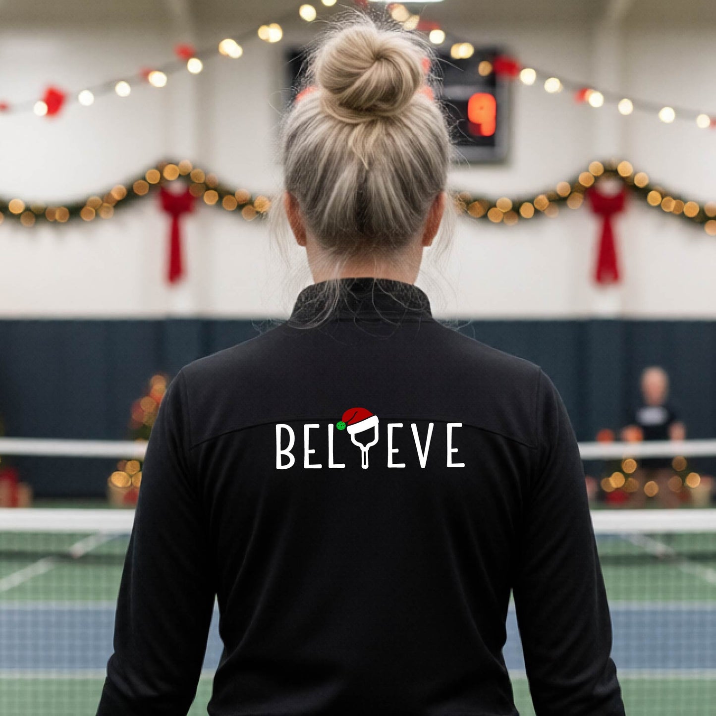 Women’s Holiday Pickleball Quarter Zip – Christmas Sports Pullover & Gift for Players