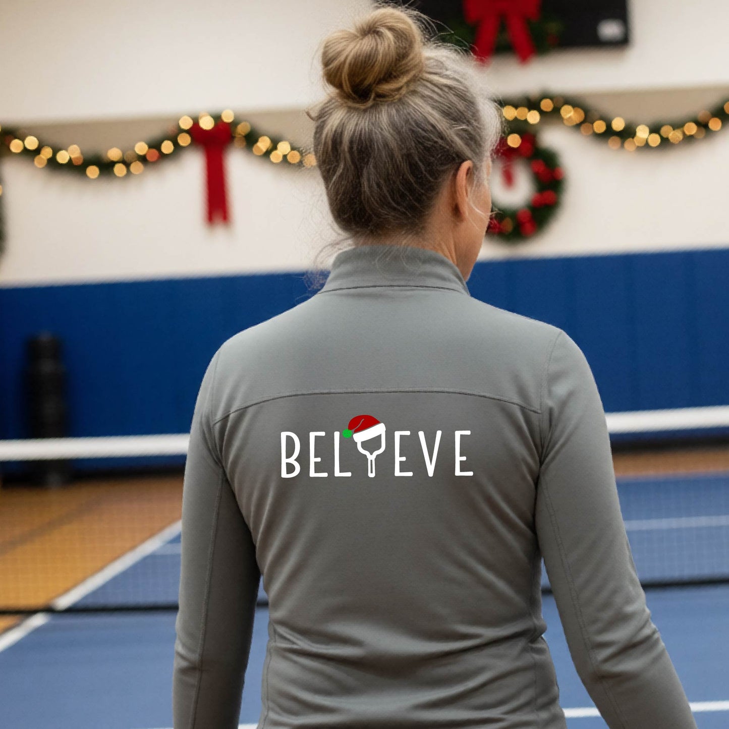 Women’s Holiday Pickleball Quarter Zip – Christmas Sports Pullover & Gift for Players