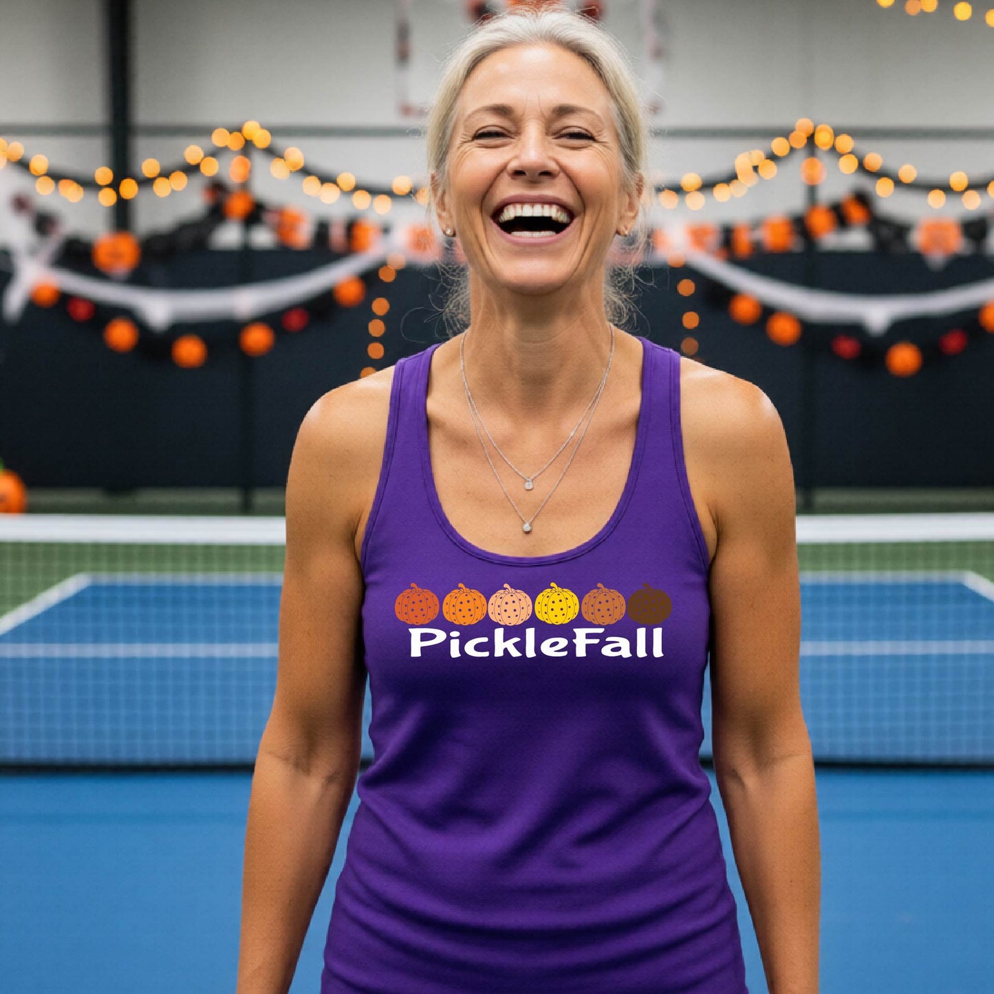 Halloween Fall Womens Pickleball T-Shirt Funny Spooky Season Shirt Pickleball Player Gift Halloween Apparel