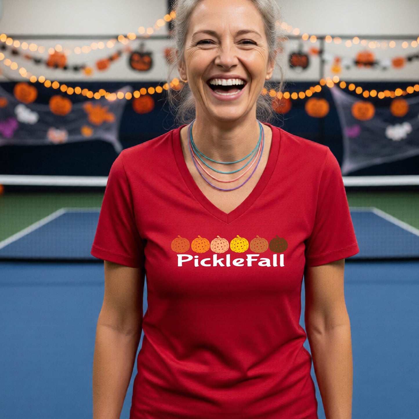 Womens Halloween Pickleball Shirt Funny Pickleball T-Shirt Spooky Season Shirt Pickleball Gift