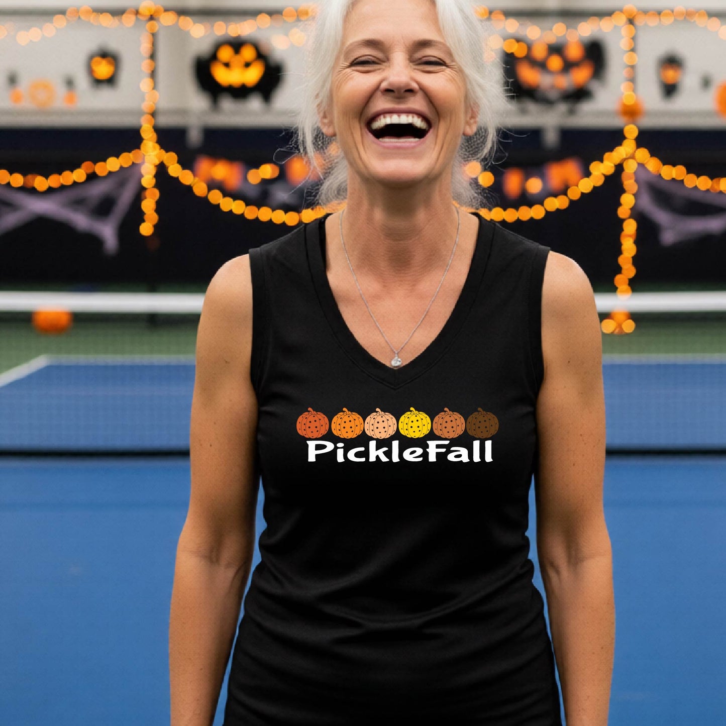 Womens Halloween Pickleball Shirt Funny Pickleball T-Shirt Spooky Season Shirt Pickleball Gift