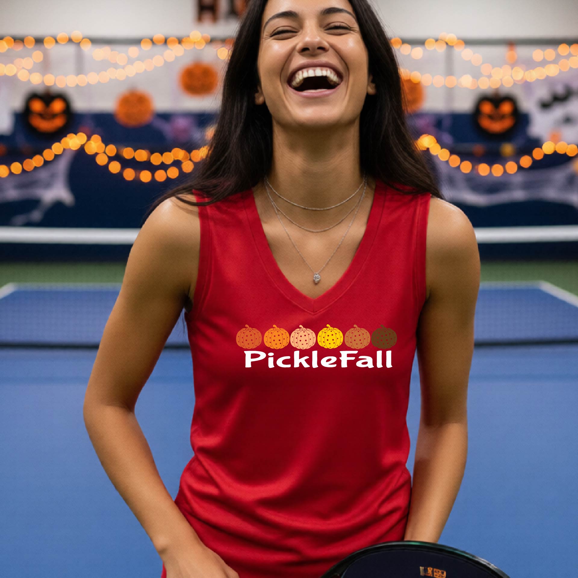 Womens Halloween Pickleball Shirt Funny Pickleball T-Shirt Spooky Season Shirt Pickleball Gift