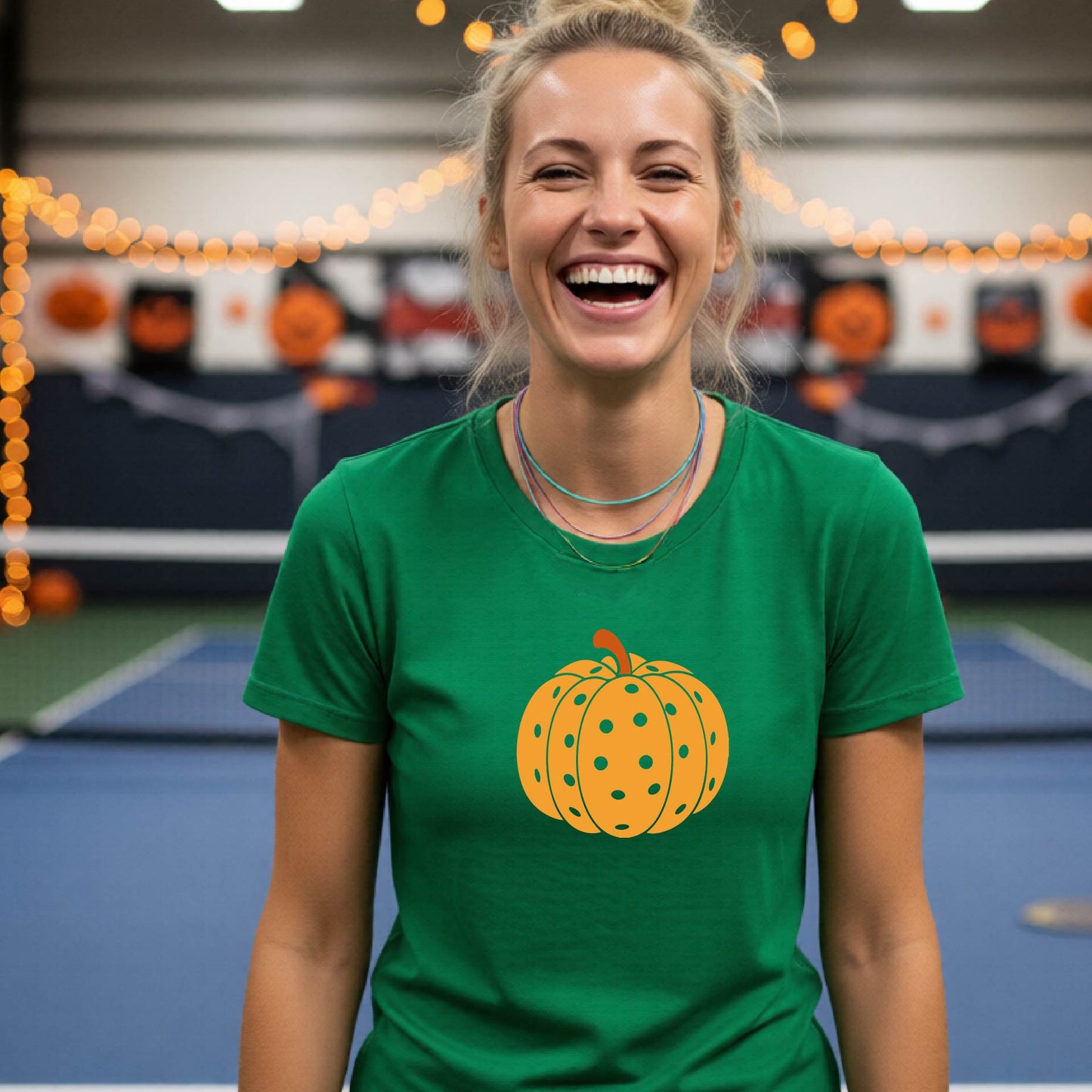Pickleball Womens Halloween Shirt Funny Moisture-Wicking Short-Sleeve T-Shirt Spooky Season Pickleball Apparel Gift for Players