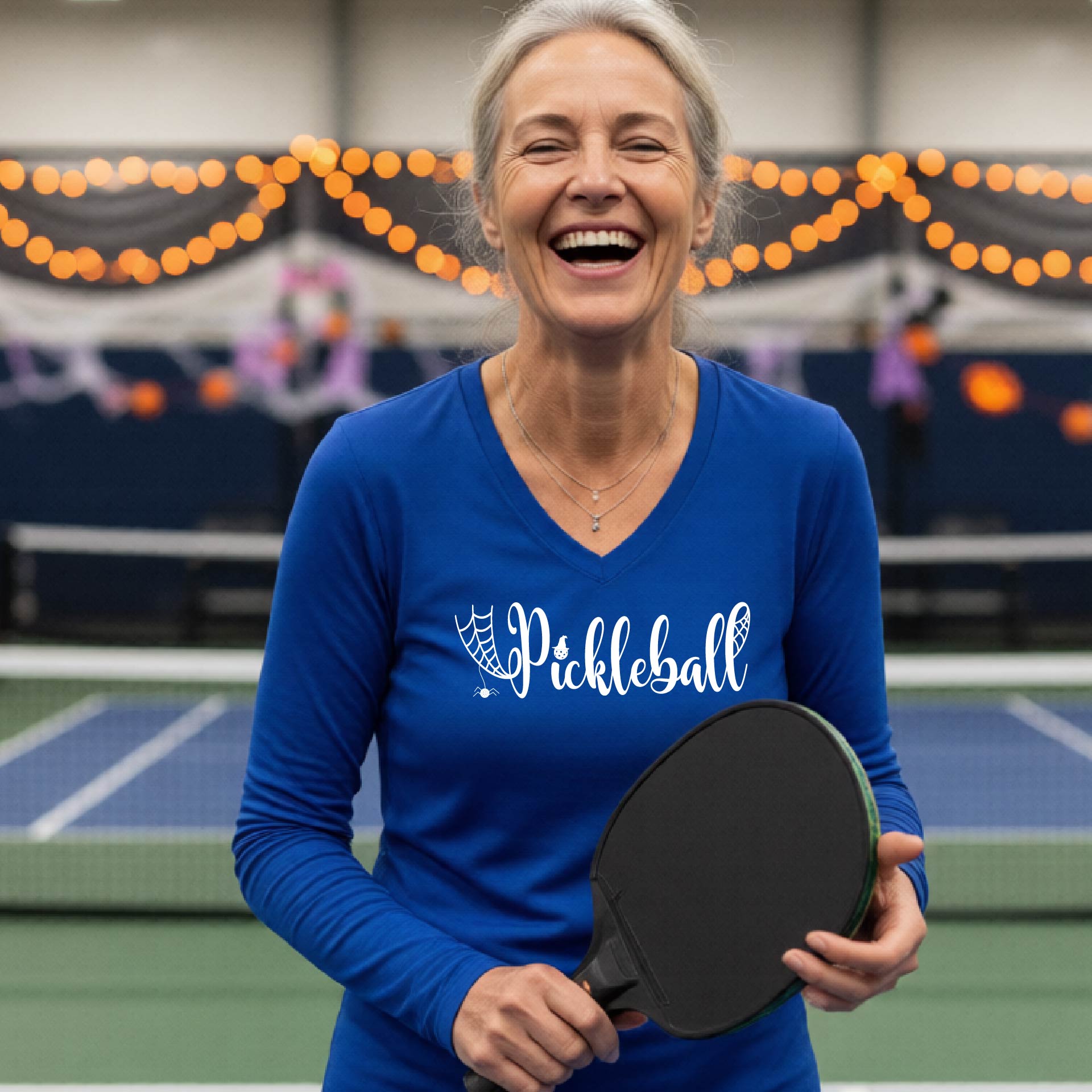 Womens Halloween Pickleball Shirt Funny Pickleball T-Shirt Spooky Season Shirt Pickleball Gift