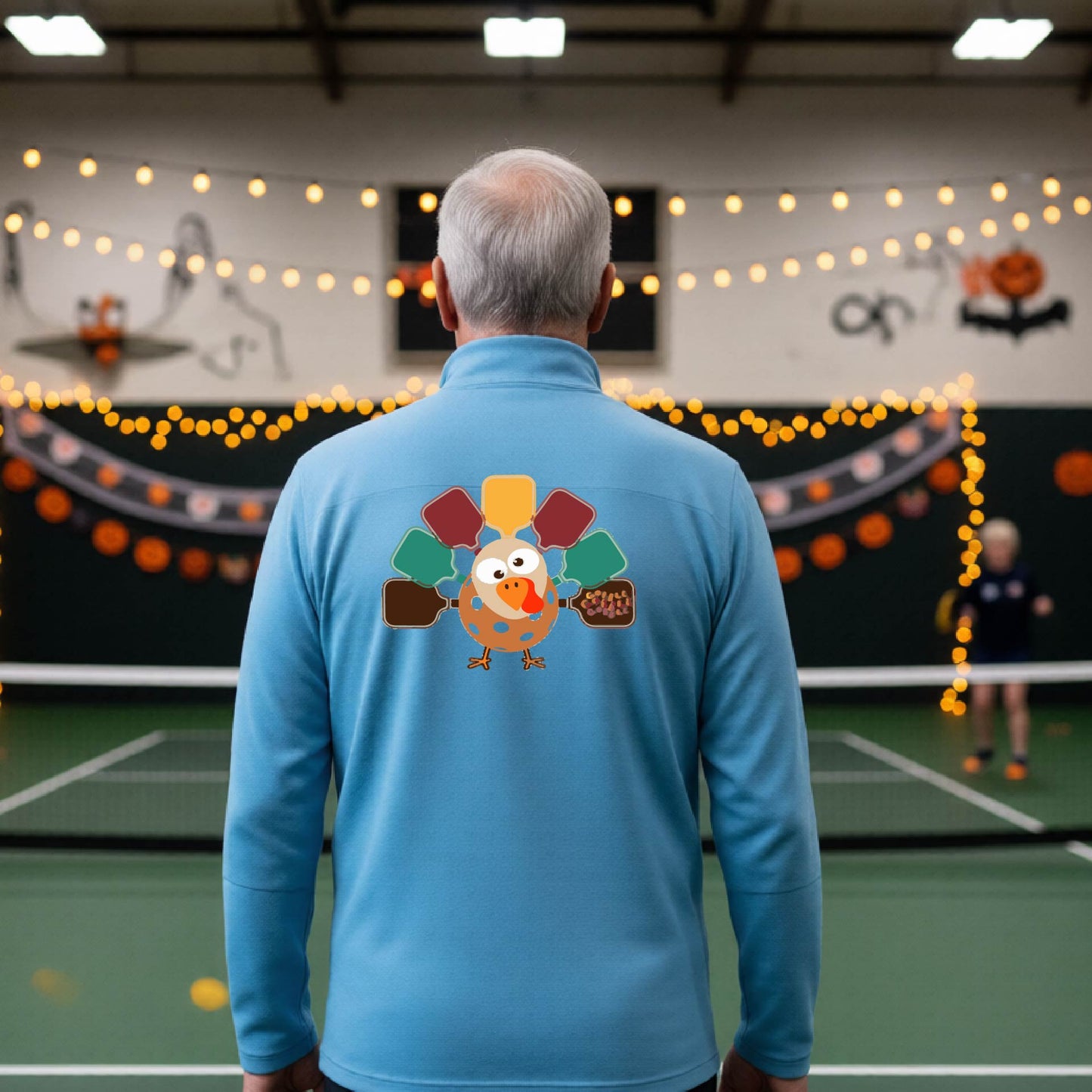 Thanksgiving Mens Quarter-Zip Shirt Funny Holiday Season Pickleball Performance Gift Apparel