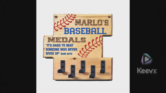 Custom Pickleball "Every Game is Magic" Trophy Display Rack | Sports Tournament Award Hanger