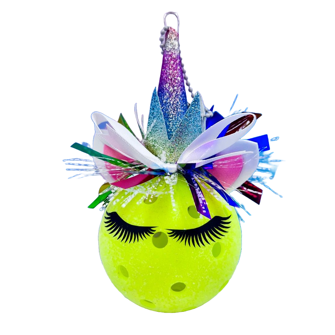 Unicorn Pickleball Ornament | Fun Pickleball Gifts