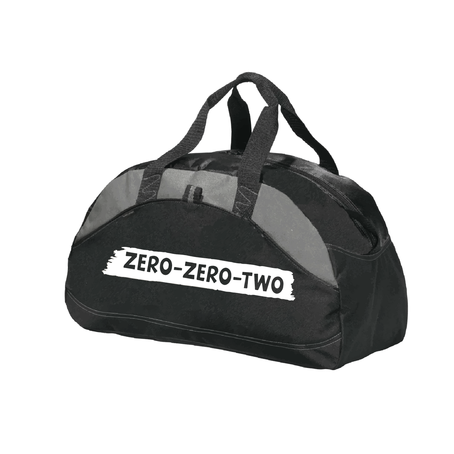 Pickleball Duffel Baag Design: Zero Zero Two  Carry your gear in comfort and style. This fun pickleball duffel bag is the perfect accessory for all pickleball players needing to keep their gear in one place. This medium sized duffel tote is ideal for all your pickleball activities. The large center compartment allows for plenty of space and the mesh end pocket is perfect for holding a water bottle