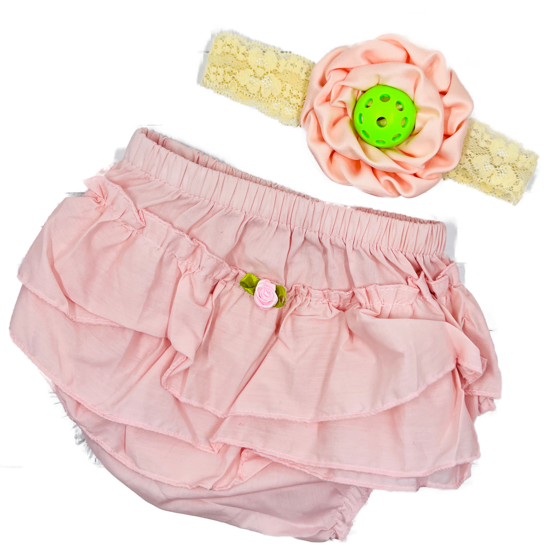 Pickleball Baby Headband and Bloomer set - Infant Pickleball Gift  Super cute infant bloomer with Pickleball headband. These come in limited colors, and styles, so don't miss your opportunity to give this perfect gift!!