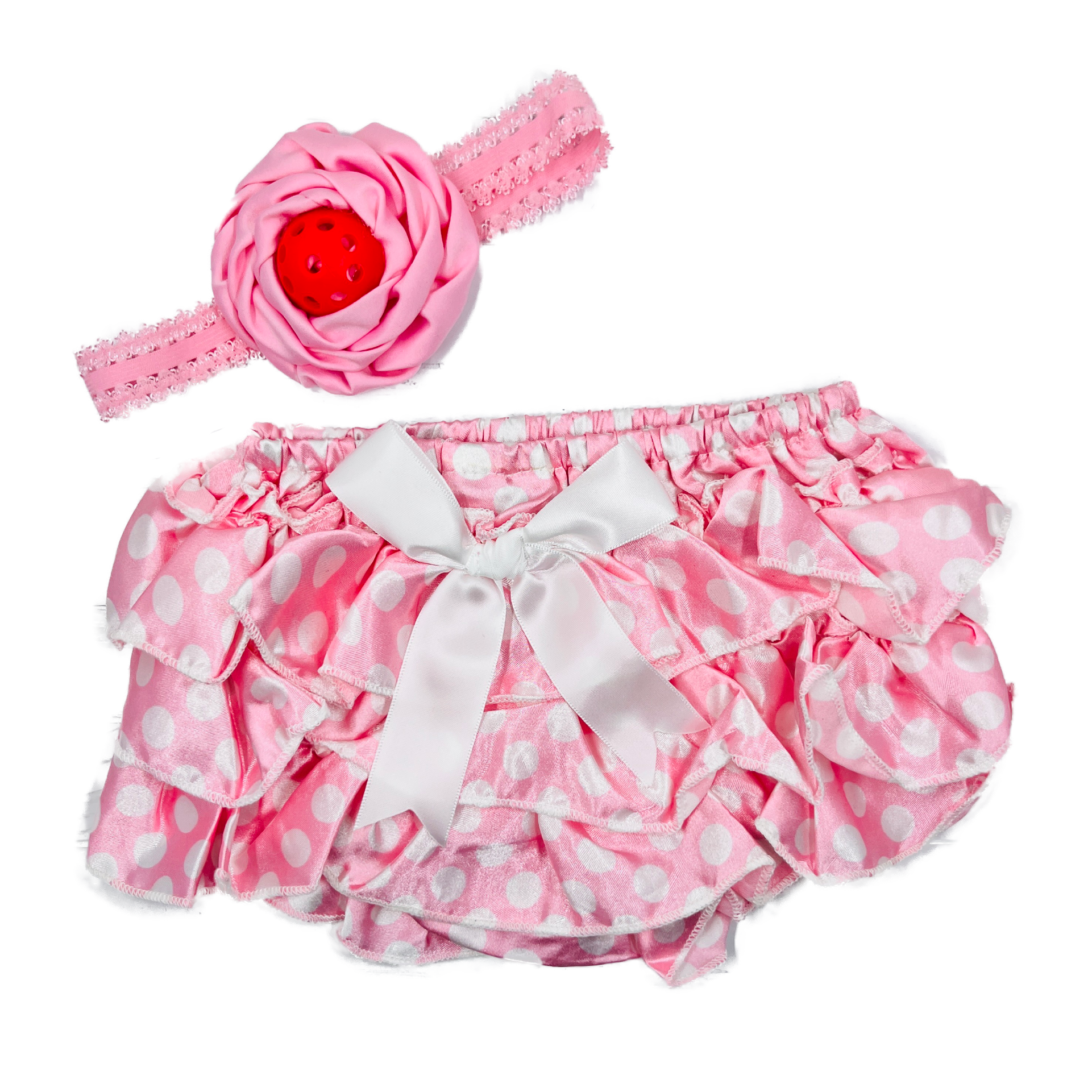 Pickleball Baby Headband and Bloomer set - Infant Pickleball Gift  Super cute infant bloomer with Pickleball headband. These come in limited colors, and styles, so don't miss your opportunity to give this perfect gift!!