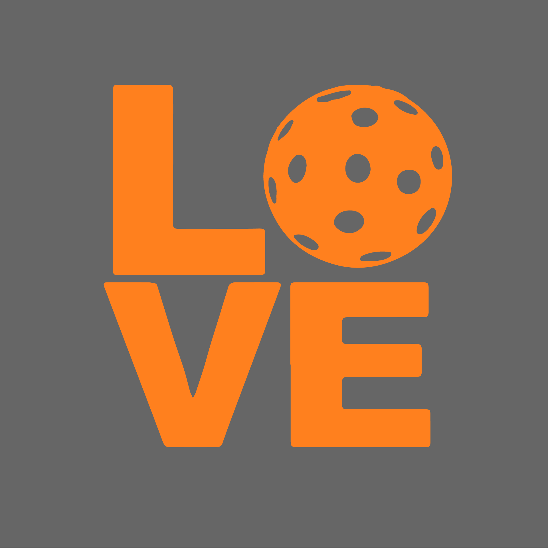 LOVE Pickleball - Car Decal and Water Bottle Decal  Super fun and bold car decal will show off how much you love Pickleball. Several color options, all look great on car windows. Get one for each vehicle and in each color!