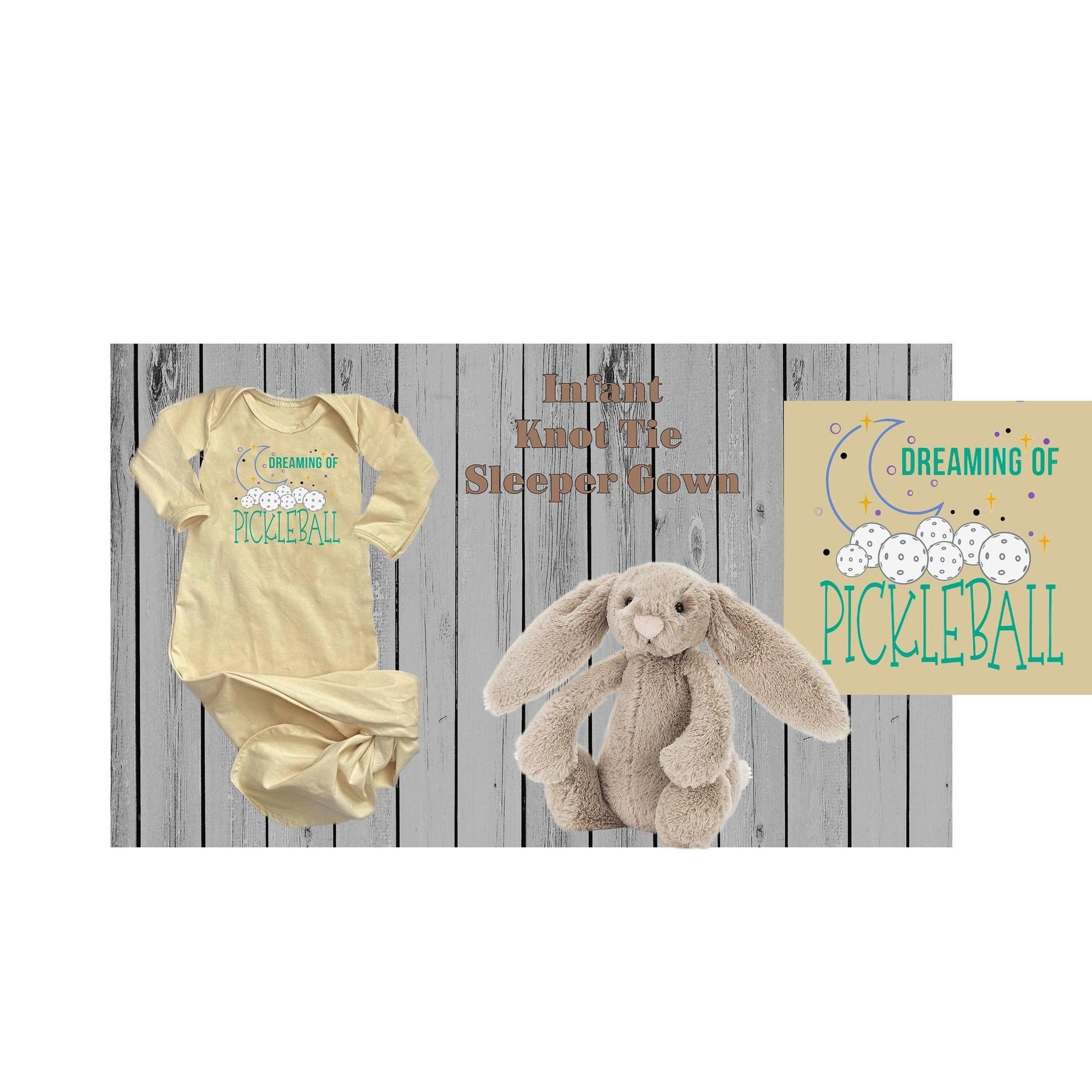 Dreaming Of Pickleball | Baby Knotted Sleeper