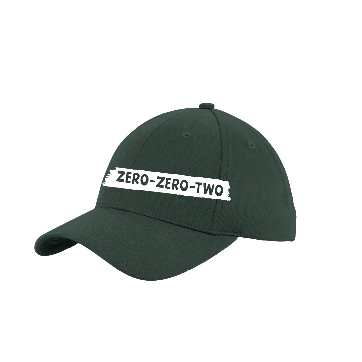 Pickleball Design: Zero Zero Two.   This fun pickleball hat is the perfect accessory for all pickleball players needing to keep their focus on the game and not the sun. The moisture-wicking material is made of 100% polyester with closed-hole flat back mesh and PosiCharge Technology. The back closure is a hock and loop style made to adjust to every adult.