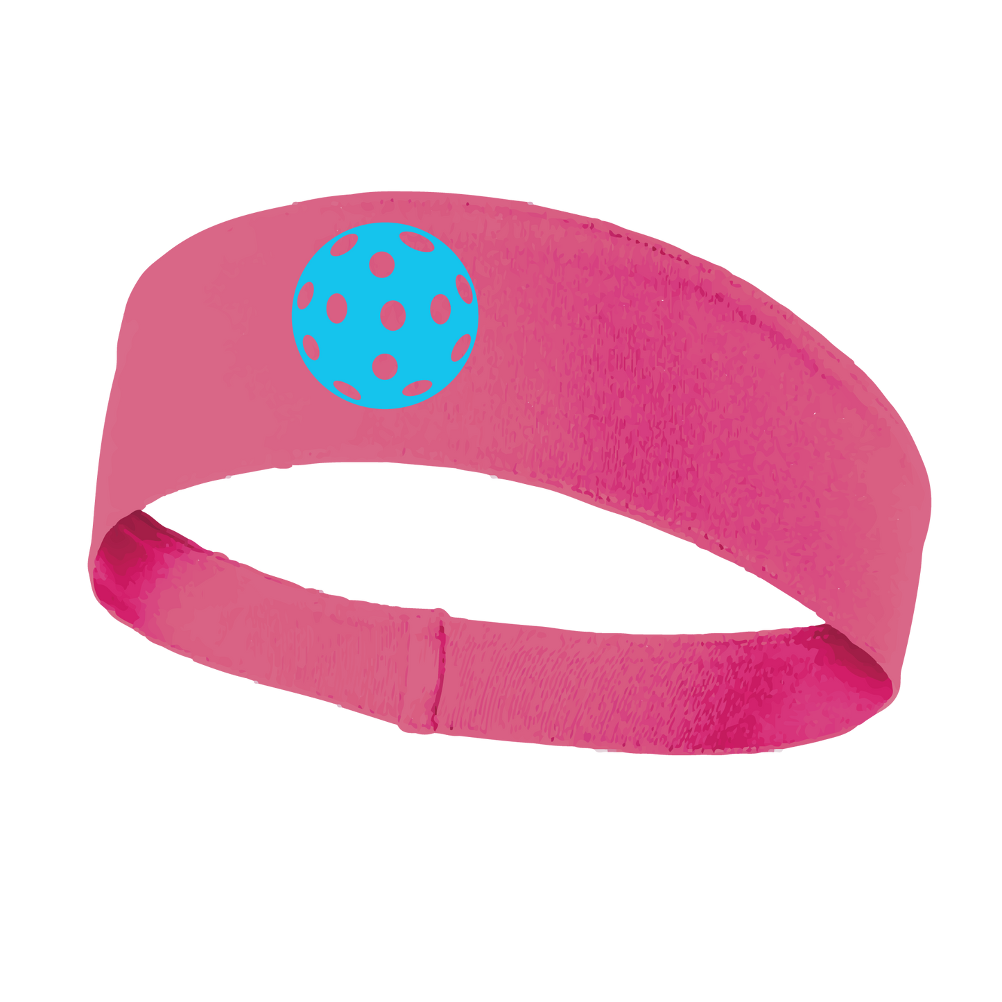 Pickleball Headband Design: Customizable Pickleball color on headband  This fun, pickleball designed, moisture-wicking headband narrows in the back to fit more securely. Single-needle top-stitched edging. These headbands come in a variety of colors. Truly shows your love for the sport of pickleball!! 