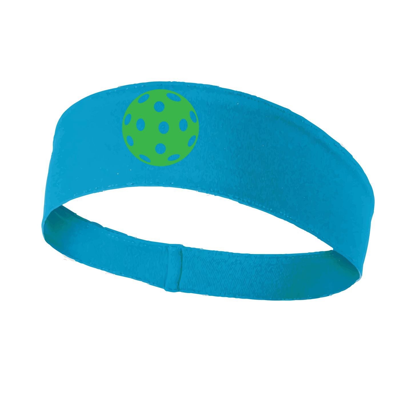 Pickleball Headband Design: Customizable Pickleball color on headband  This fun, pickleball designed, moisture-wicking headband narrows in the back to fit more securely. Single-needle top-stitched edging. These headbands come in a variety of colors. Truly shows your love for the sport of pickleball!! 