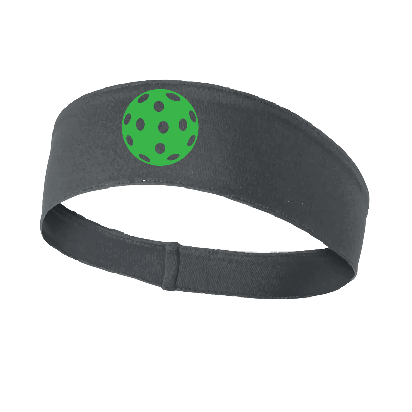 Pickleball Headband Design: Customizable Pickleball color on headband  This fun, pickleball designed, moisture-wicking headband narrows in the back to fit more securely. Single-needle top-stitched edging. These headbands come in a variety of colors. Truly shows your love for the sport of pickleball!! 