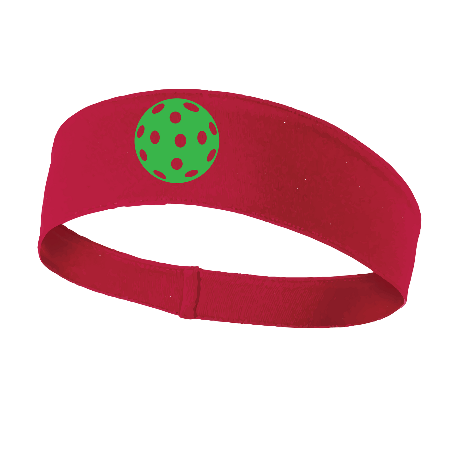 Pickleball Headband Design: Customizable Pickleball color on headband  This fun, pickleball designed, moisture-wicking headband narrows in the back to fit more securely. Single-needle top-stitched edging. These headbands come in a variety of colors. Truly shows your love for the sport of pickleball!! 