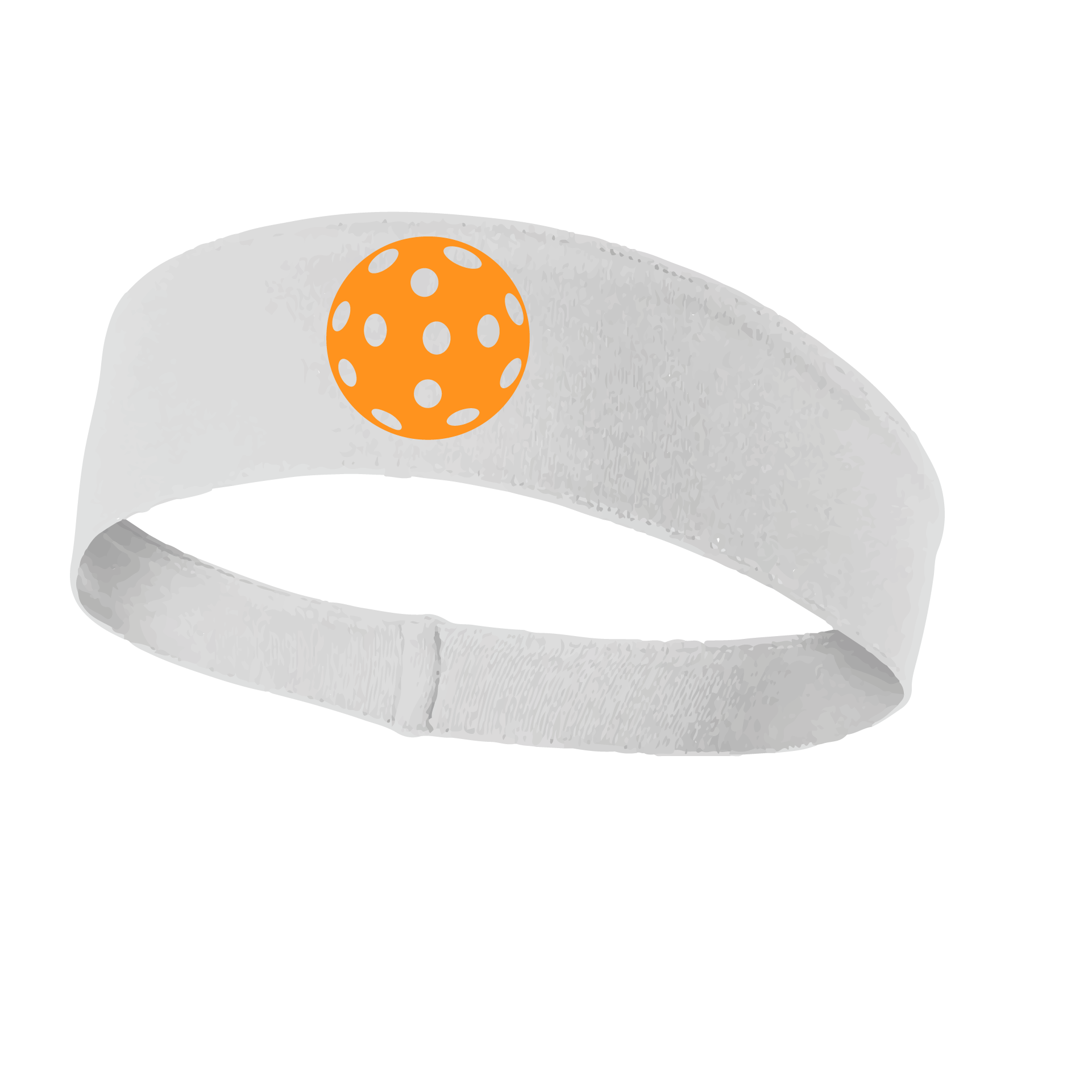 Pickleball Headband Design: Customizable Pickleball color on headband  This fun, pickleball designed, moisture-wicking headband narrows in the back to fit more securely. Single-needle top-stitched edging. These headbands come in a variety of colors. Truly shows your love for the sport of pickleball!! 