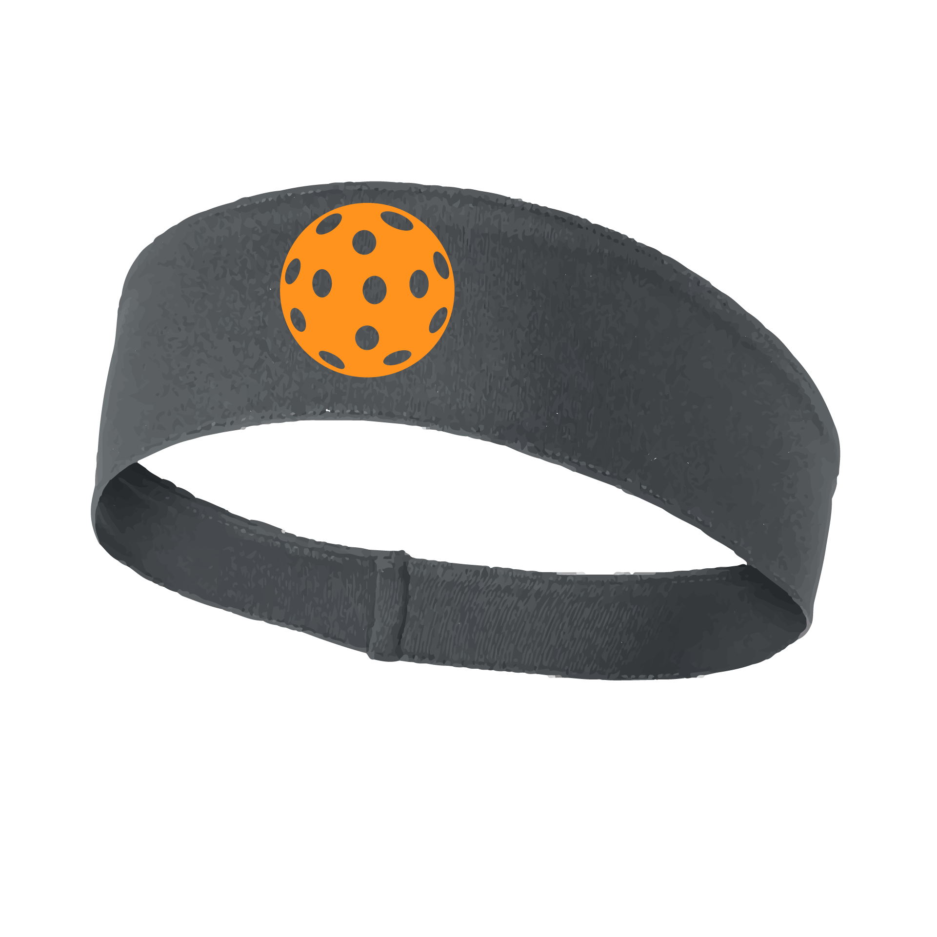 Pickleball Headband Design: Customizable Pickleball color on headband  This fun, pickleball designed, moisture-wicking headband narrows in the back to fit more securely. Single-needle top-stitched edging. These headbands come in a variety of colors. Truly shows your love for the sport of pickleball!! 