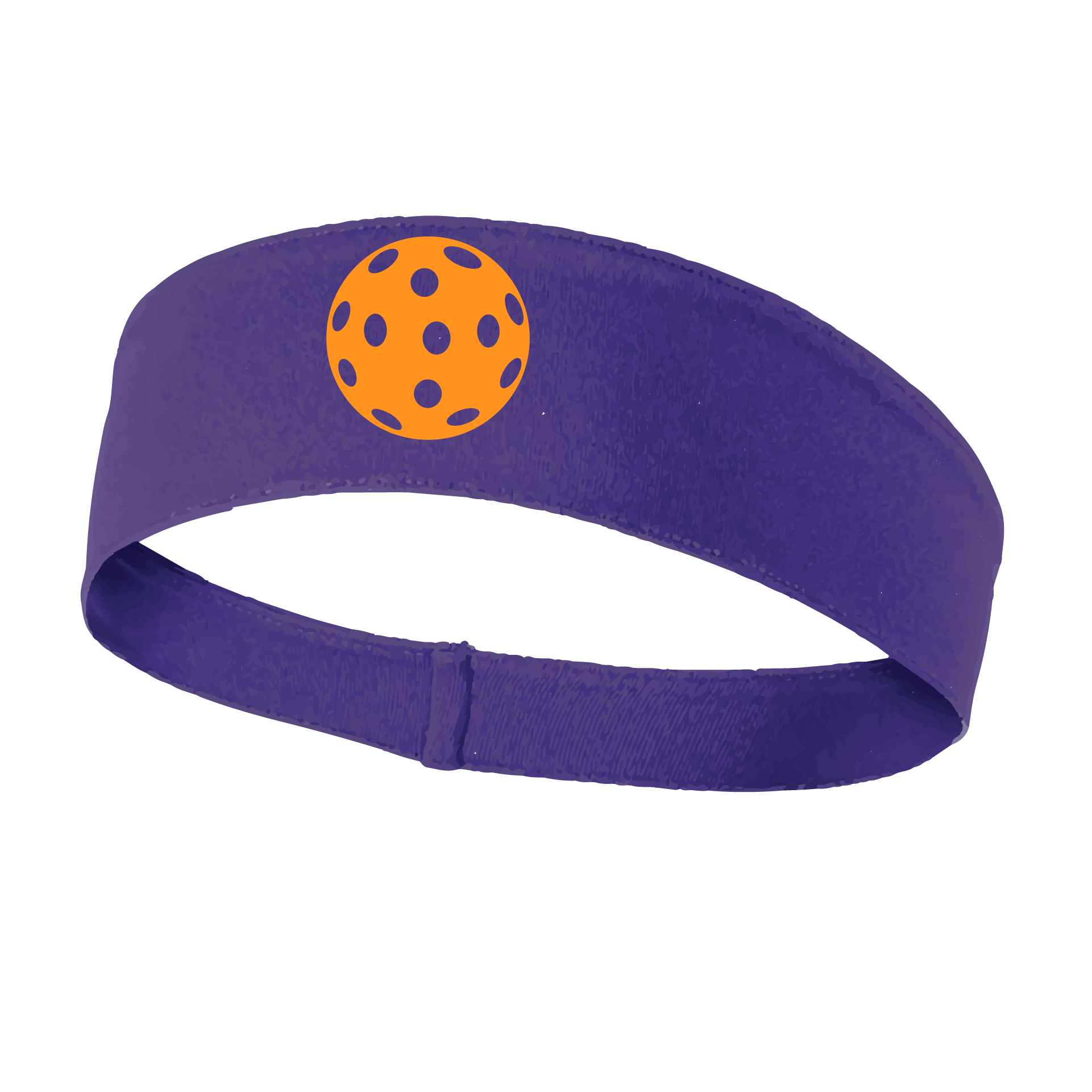 Pickleball Headband Design: Customizable Pickleball color on headband  This fun, pickleball designed, moisture-wicking headband narrows in the back to fit more securely. Single-needle top-stitched edging. These headbands come in a variety of colors. Truly shows your love for the sport of pickleball!! 