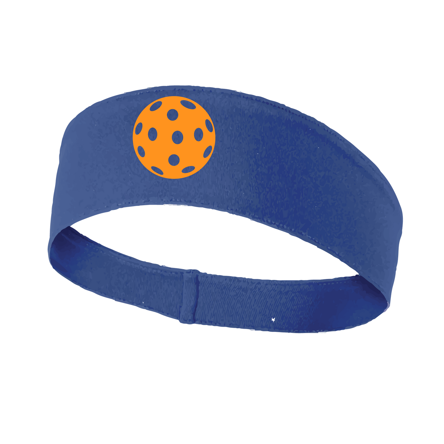 Pickleball Headband Design: Customizable Pickleball color on headband  This fun, pickleball designed, moisture-wicking headband narrows in the back to fit more securely. Single-needle top-stitched edging. These headbands come in a variety of colors. Truly shows your love for the sport of pickleball!! 